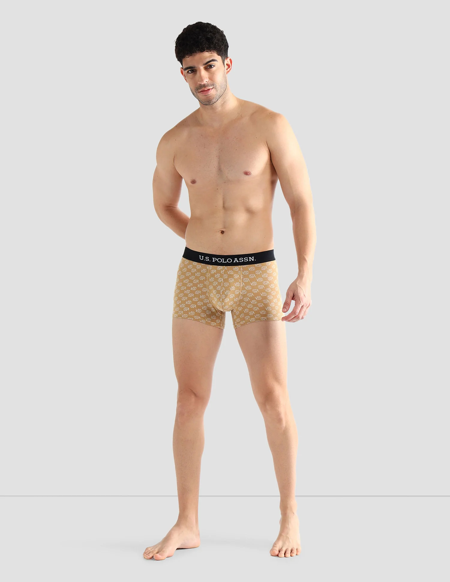 Elasticized Waist Solid OET14 Trunks - Pack Of 3 - Image 3