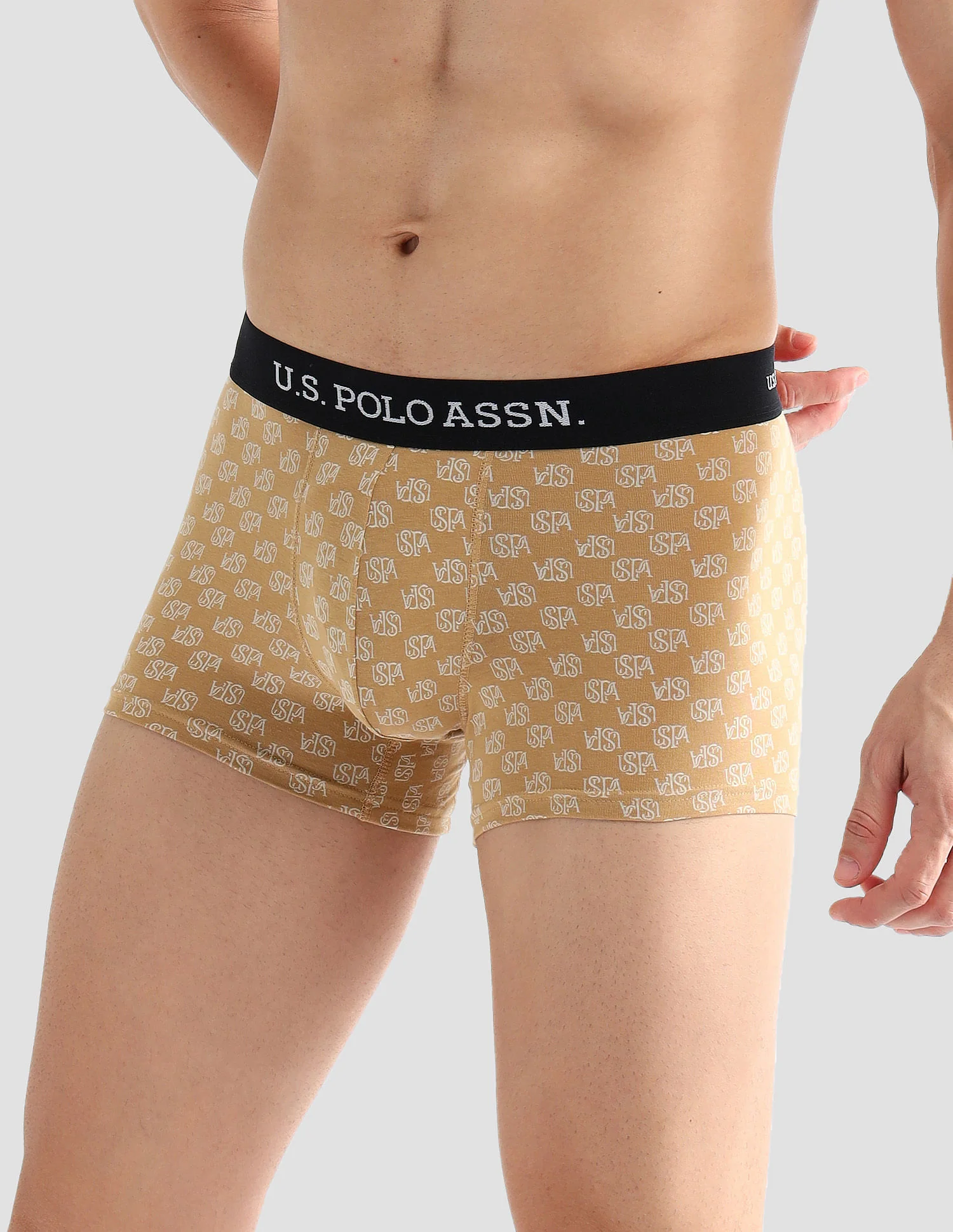 Elasticized Waist Solid OET14 Trunks - Pack Of 3 - Image 6