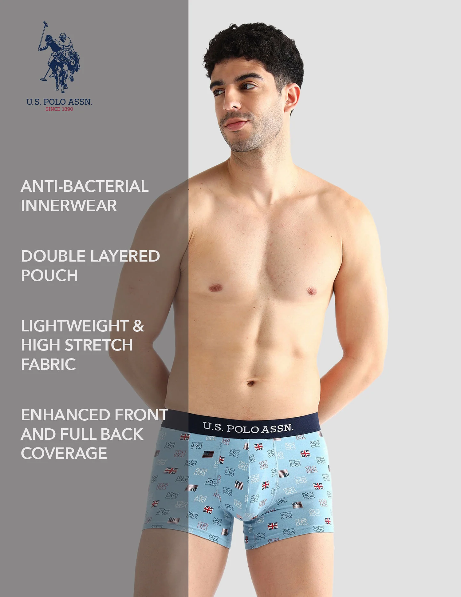 Elasticized Waist Solid OET14 Trunks - Pack Of 3 - Image 12