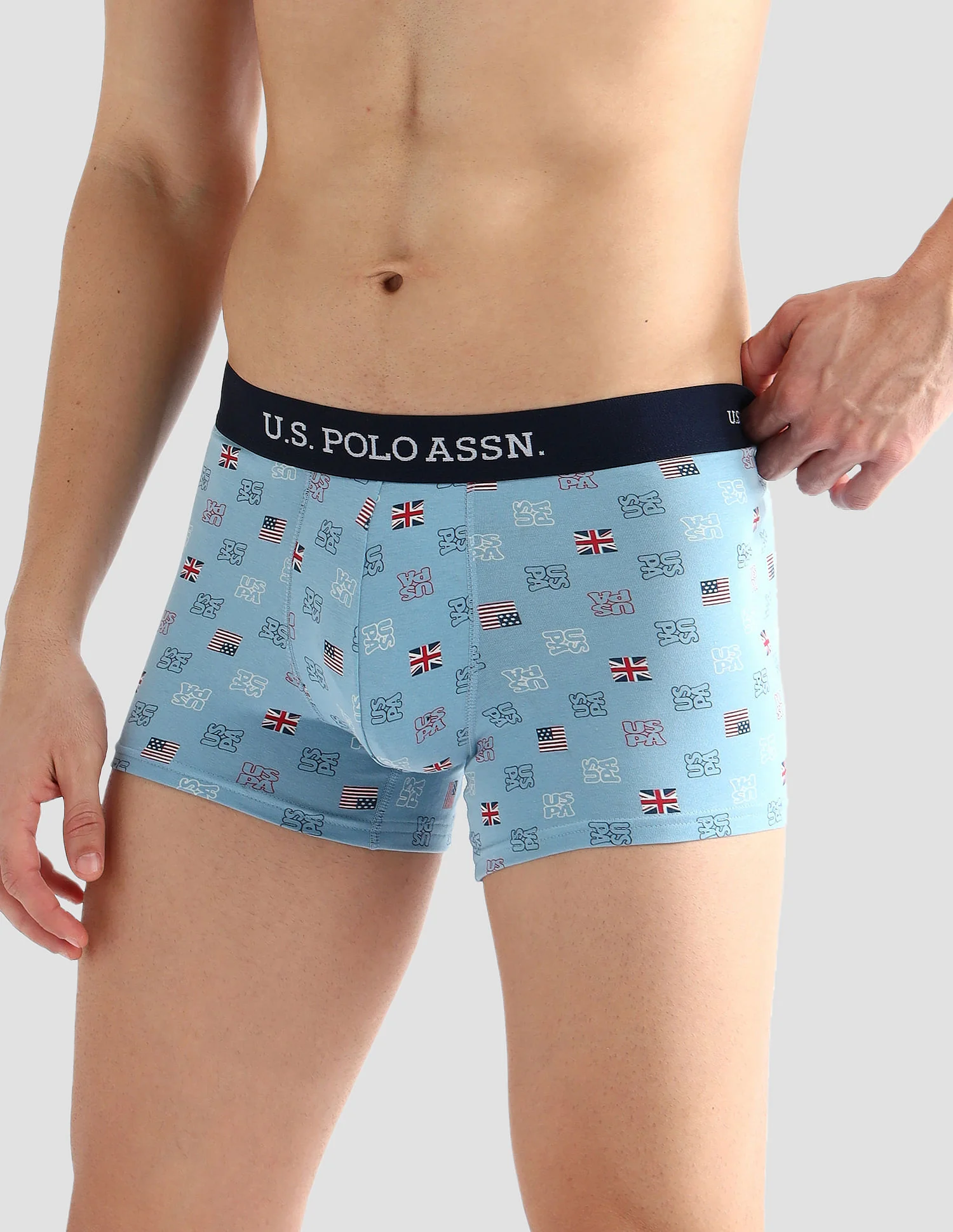 Elasticized Waist Solid OET14 Trunks - Pack Of 3 - Image 6