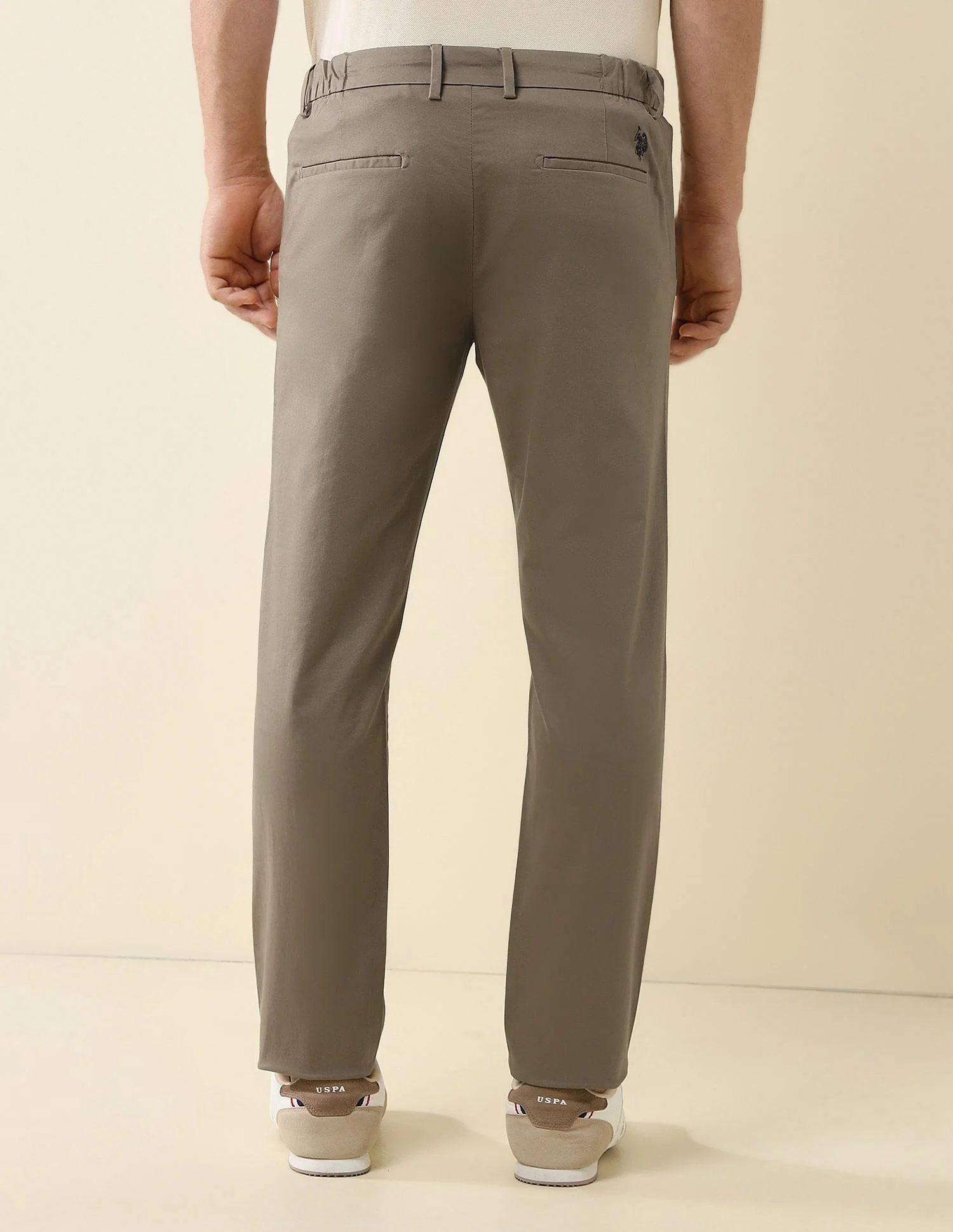 Elasticized Waist Super Slim Fit Trousers - Image 5