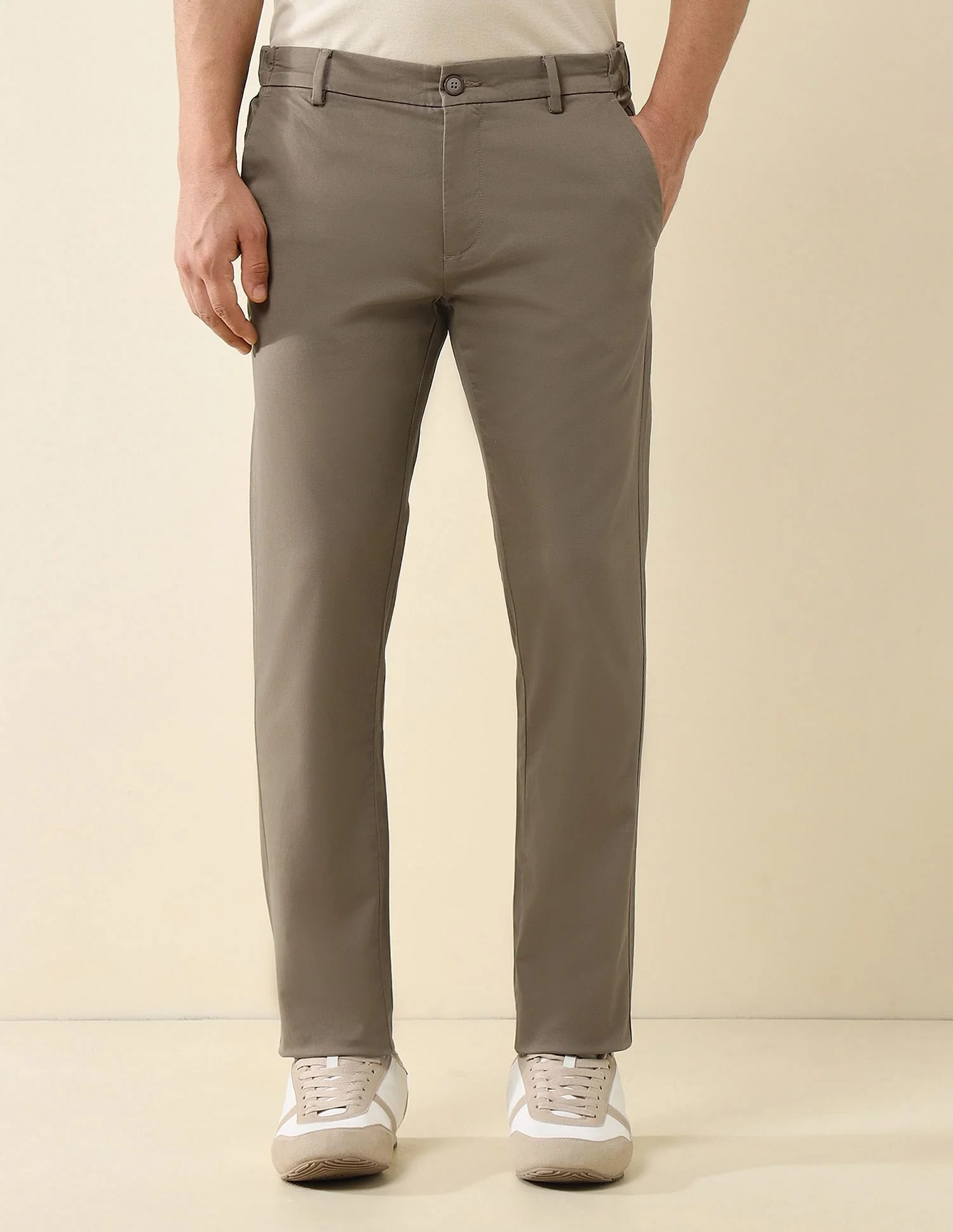 Elasticized Waist Super Slim Fit Trousers - Image 6