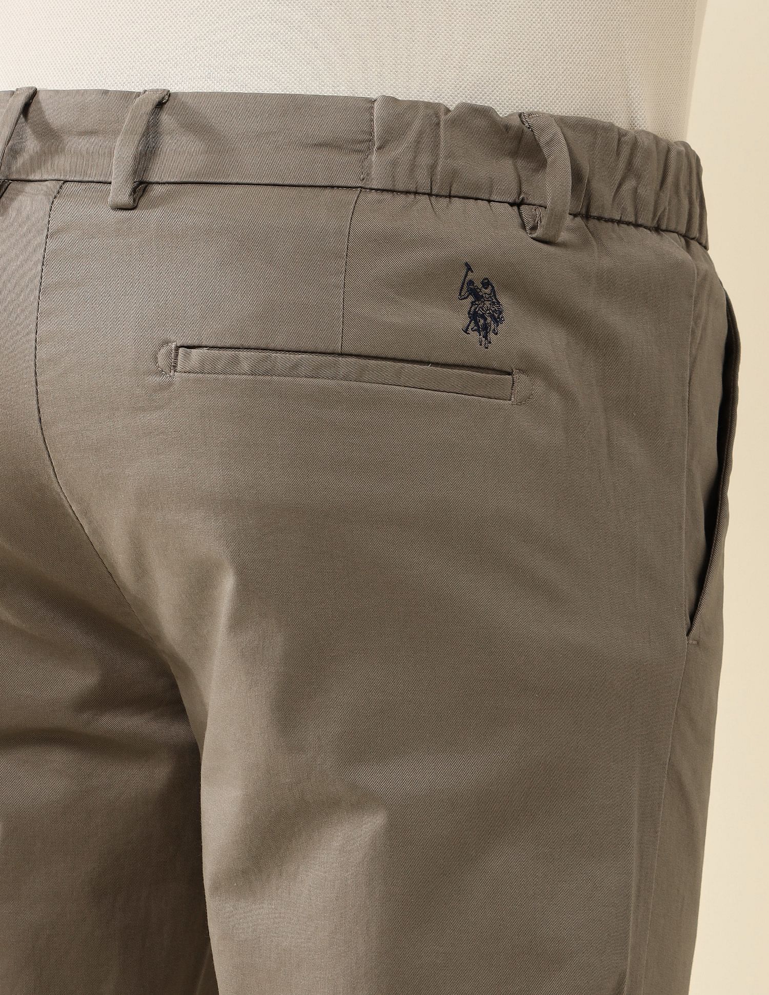 Elasticized Waist Super Slim Fit Trousers - Image 8
