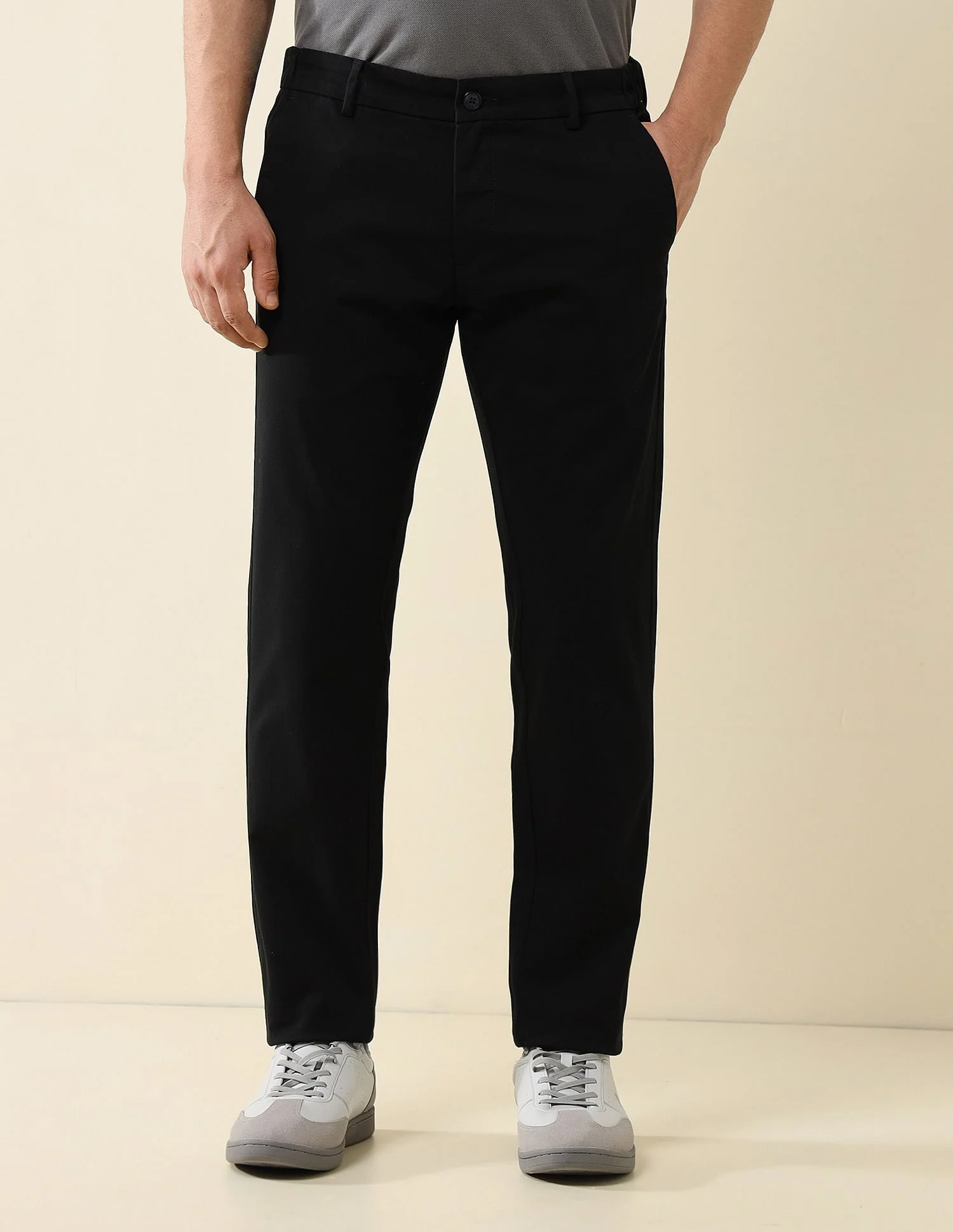 Elasticized Waist Super Slim Fit Trousers - Image 6