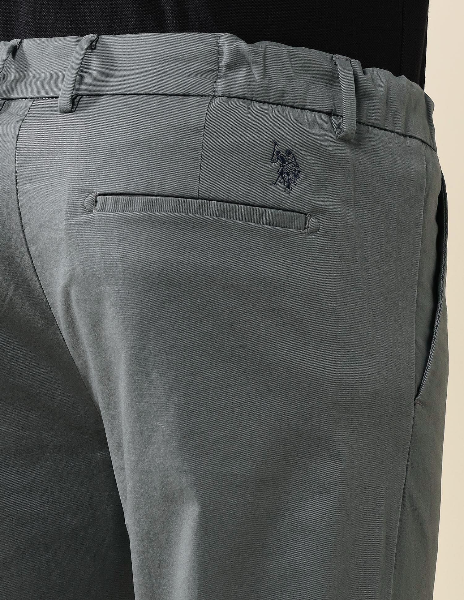 Elasticized Waist Super Slim Fit Trousers - Image 8