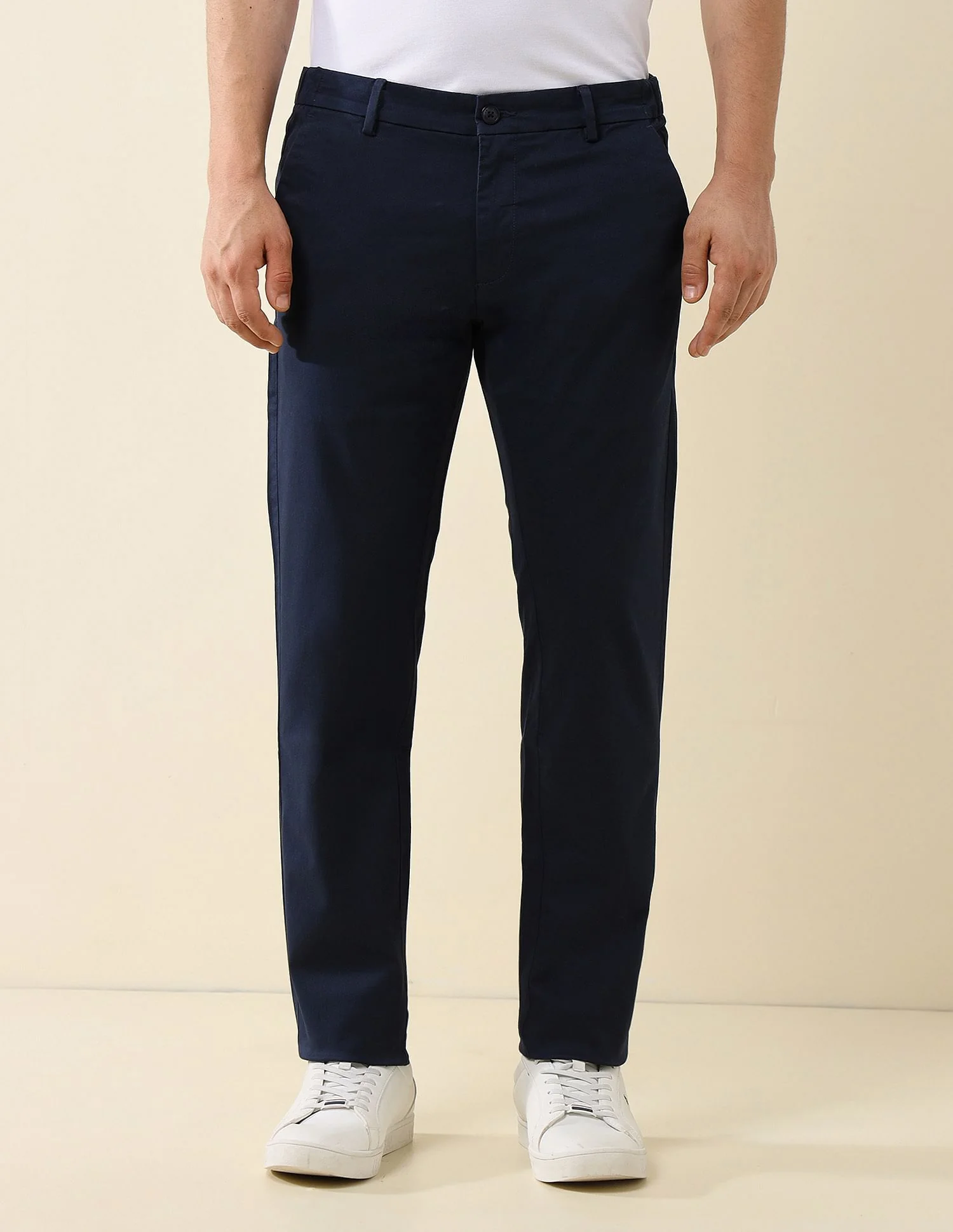 Elasticized Waist Super Slim Fit Trousers - Image 6