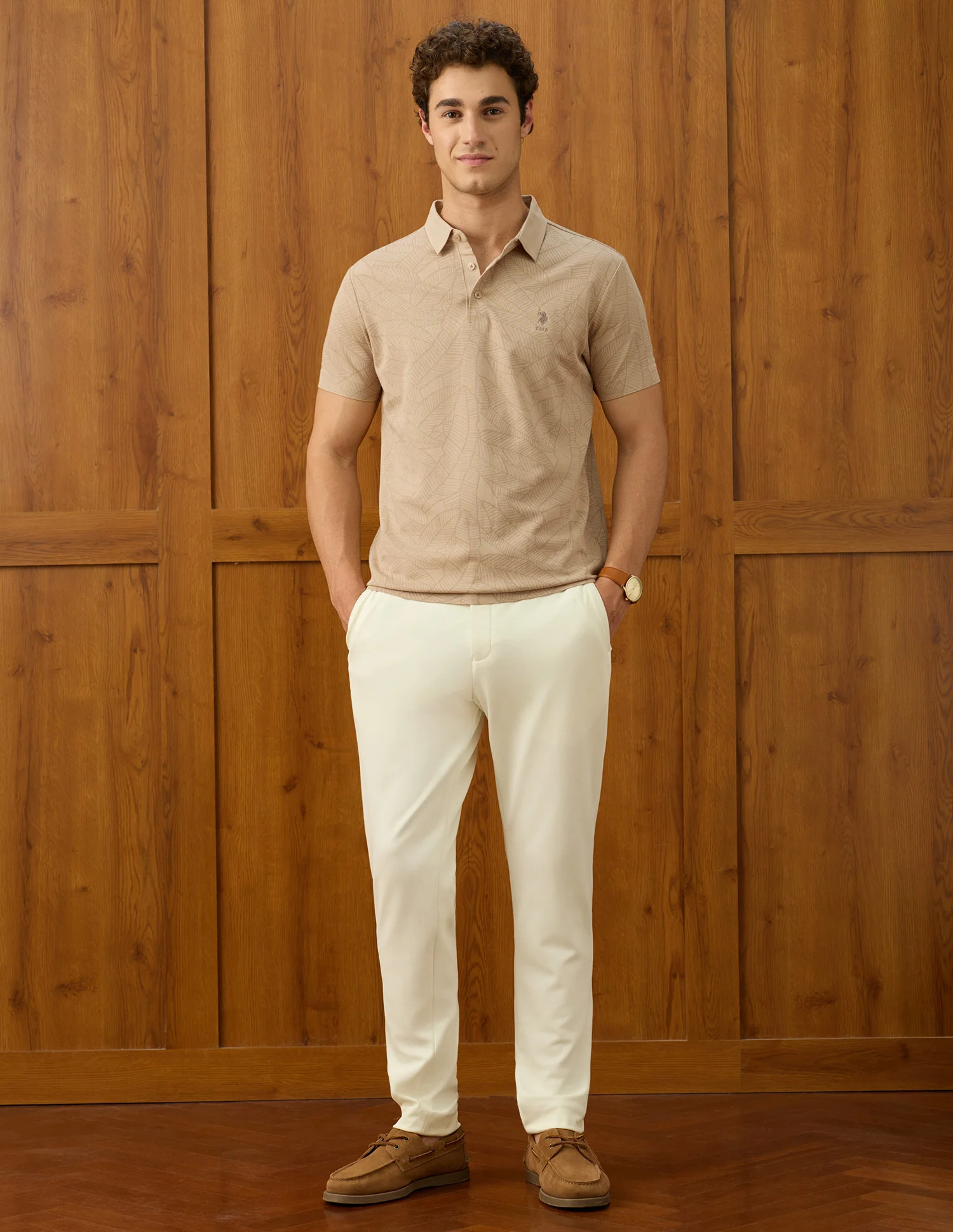 Elvenado Tropical Printed Polo Shirt - Image 3
