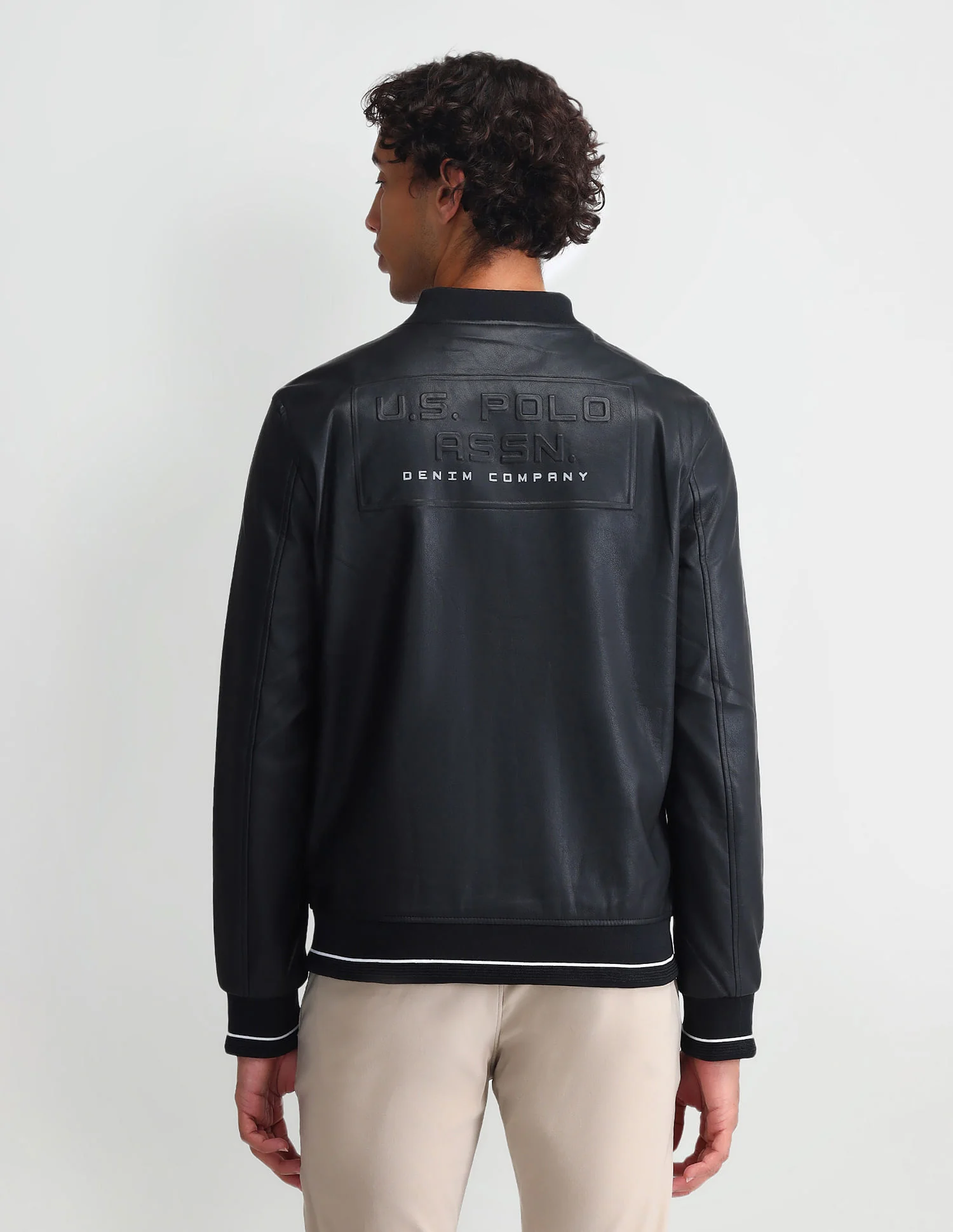 Embossed Branded Bomber Jacket - Image 5
