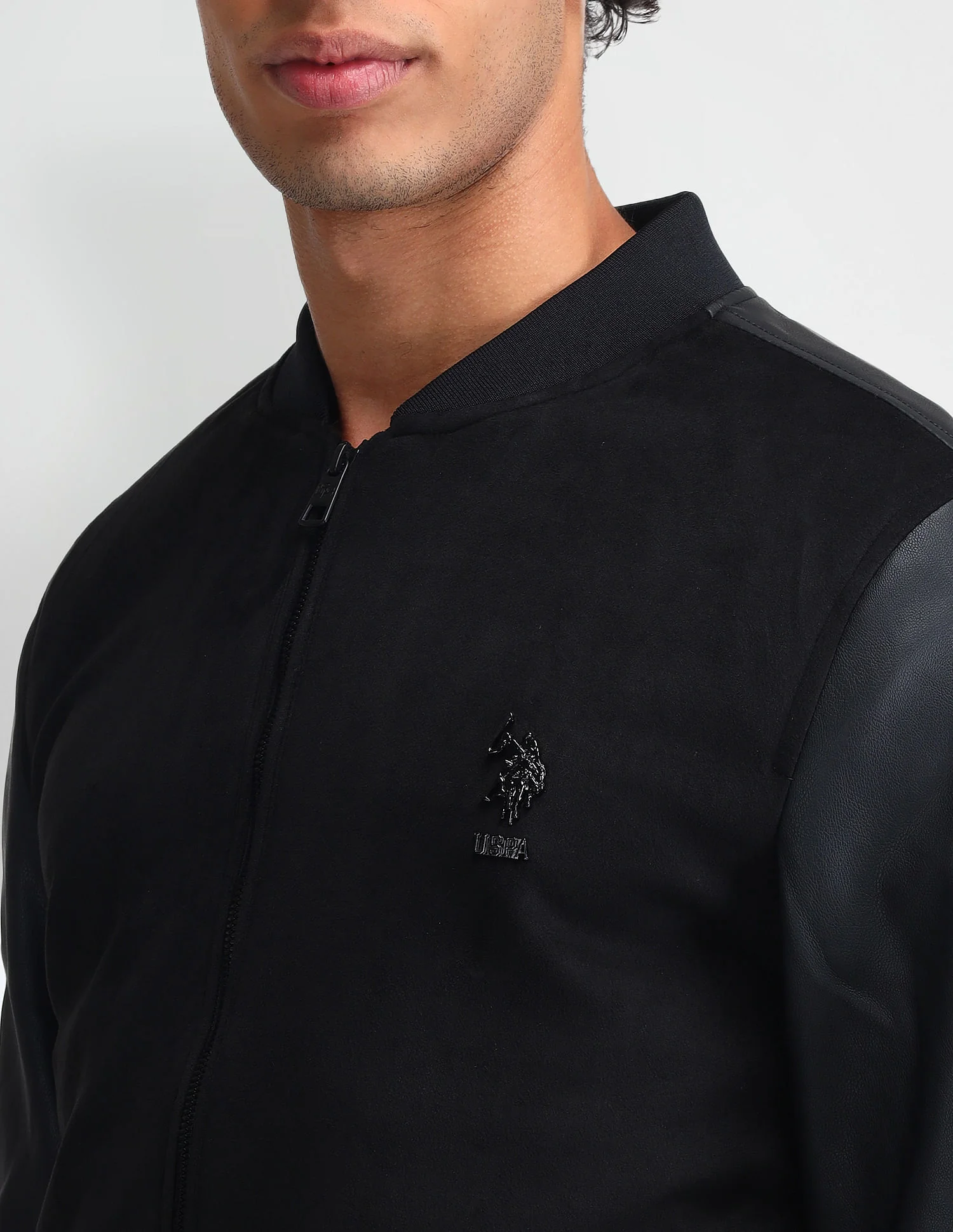 Embossed Branded Bomber Jacket - Image 7