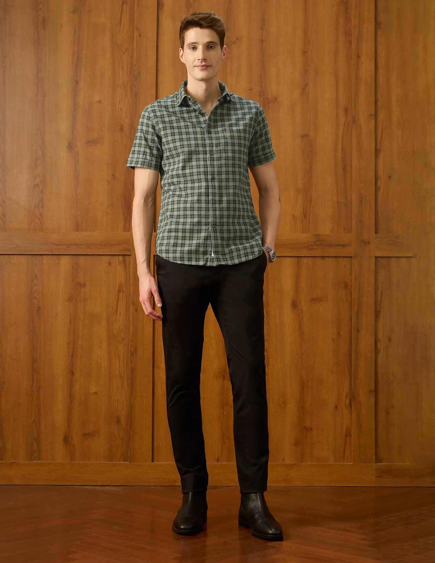 Equestrian Sports @ Elevnado Plaid Checked Shirt - Image 3