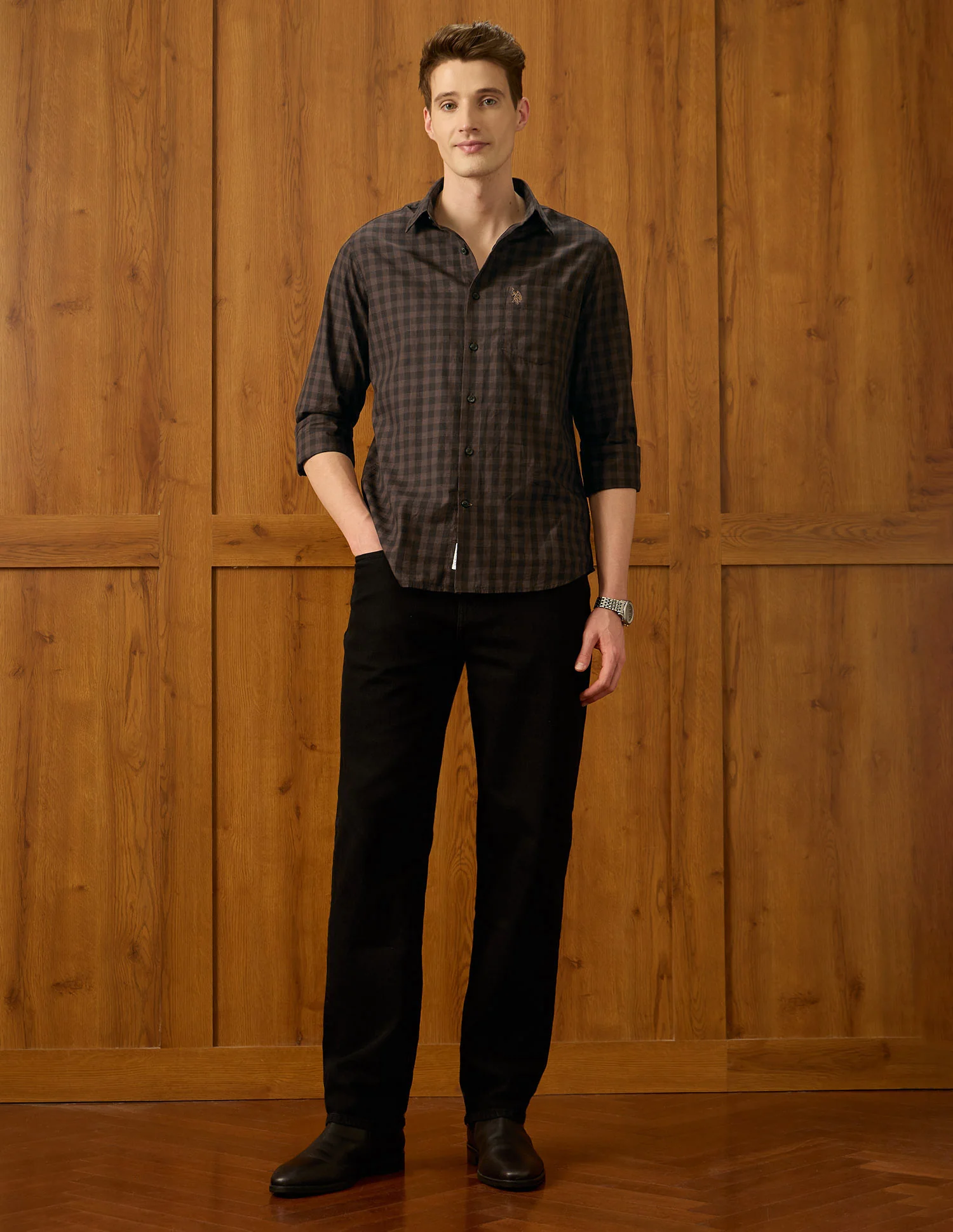Equestrian Sports @ Elevnado Plaid Checked Shirt - Image 3