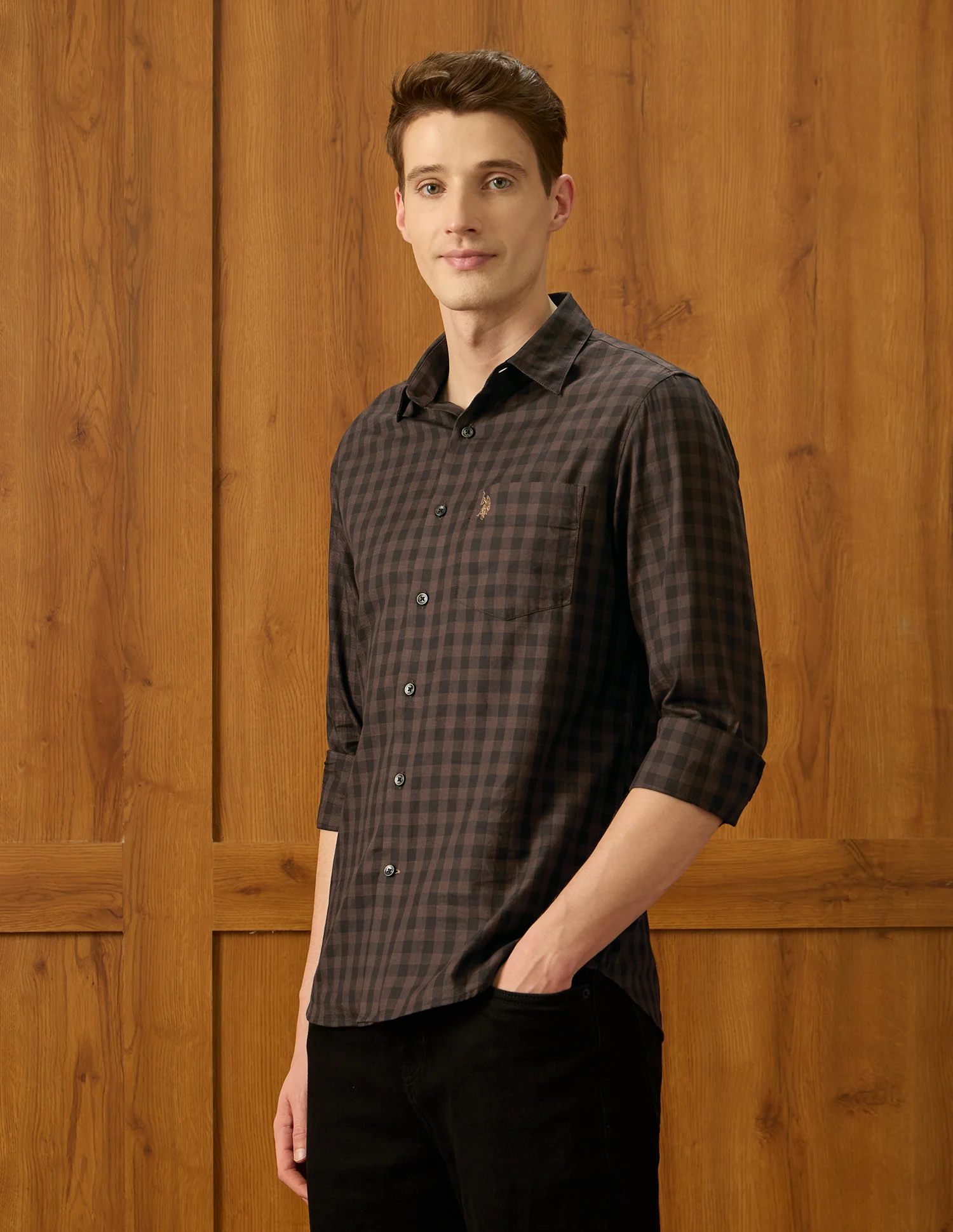 Equestrian Sports @ Elevnado Plaid Checked Shirt - Image 4