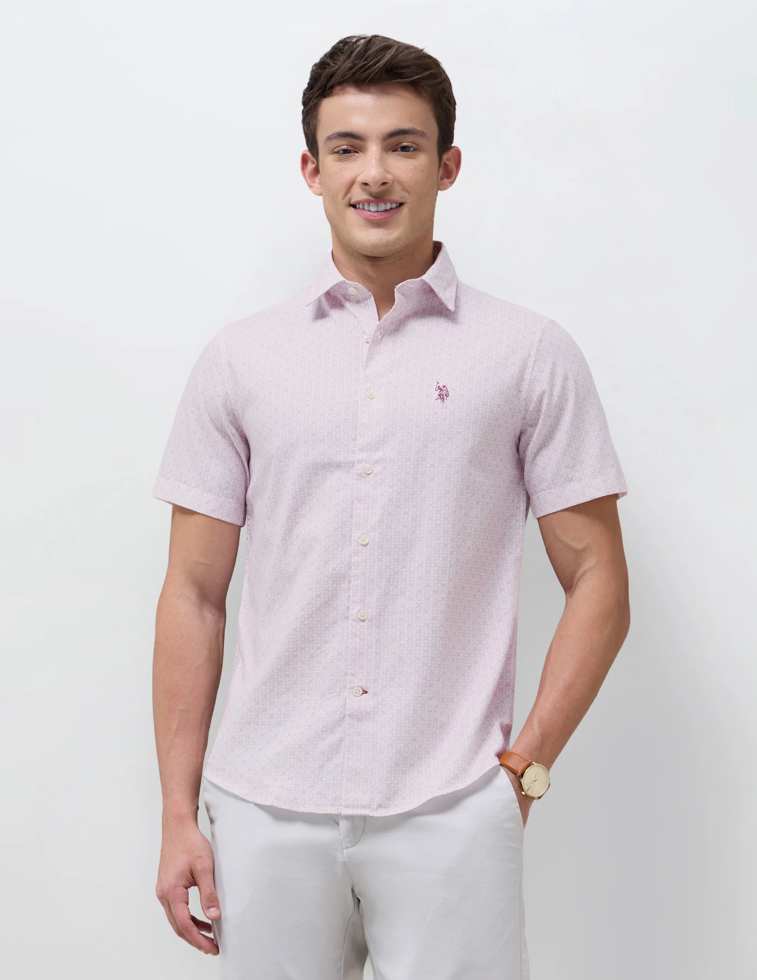 Floral Geometric Regular Fit Shirt