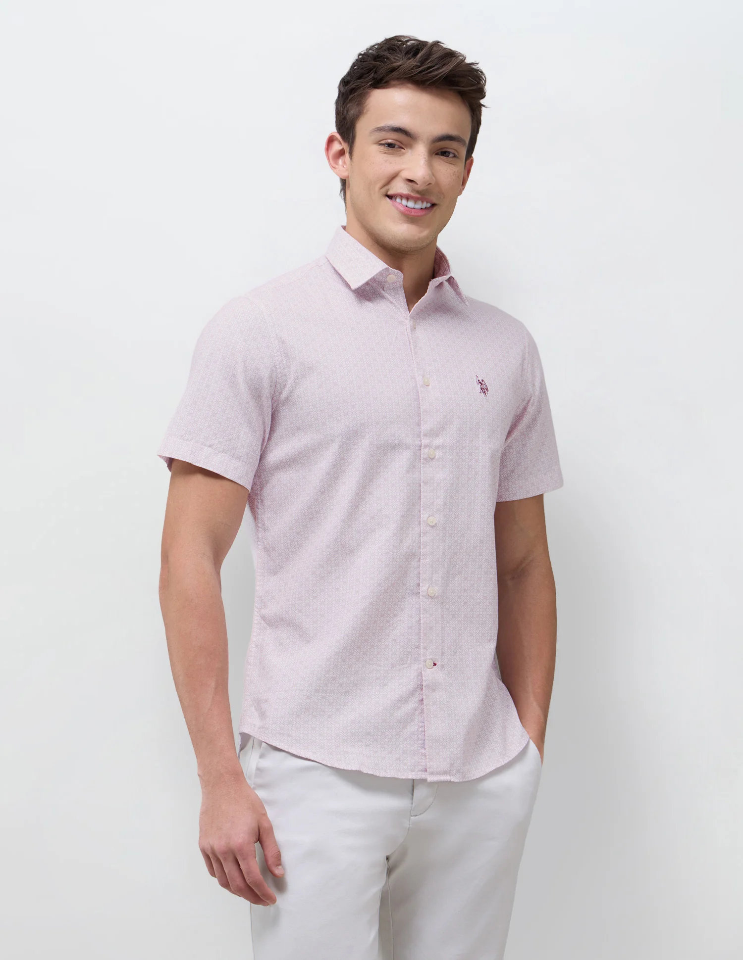 Floral Geometric Regular Fit Shirt - Image 4