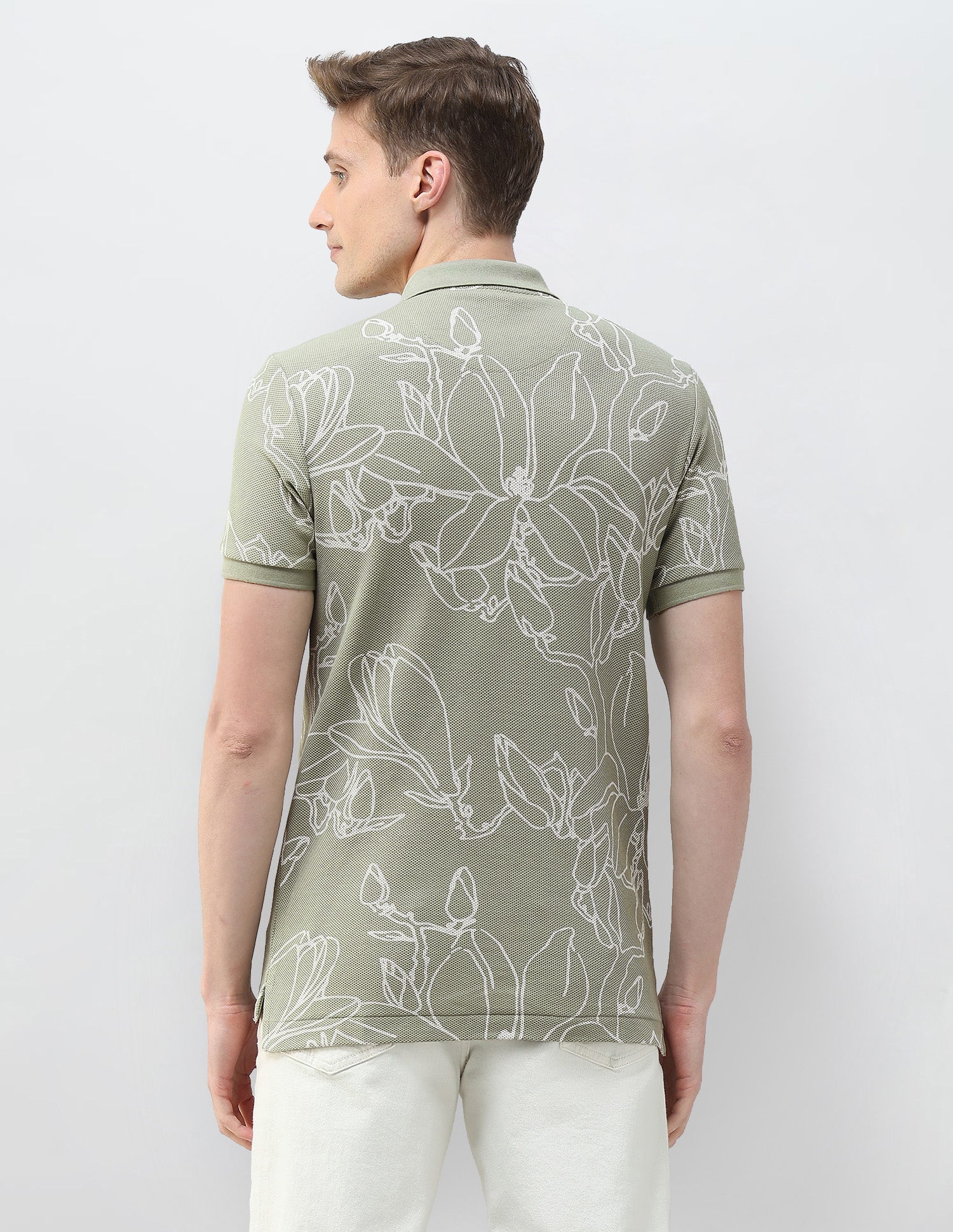 Floral Printed Motel On The Coast Polo Shirt - Image 5
