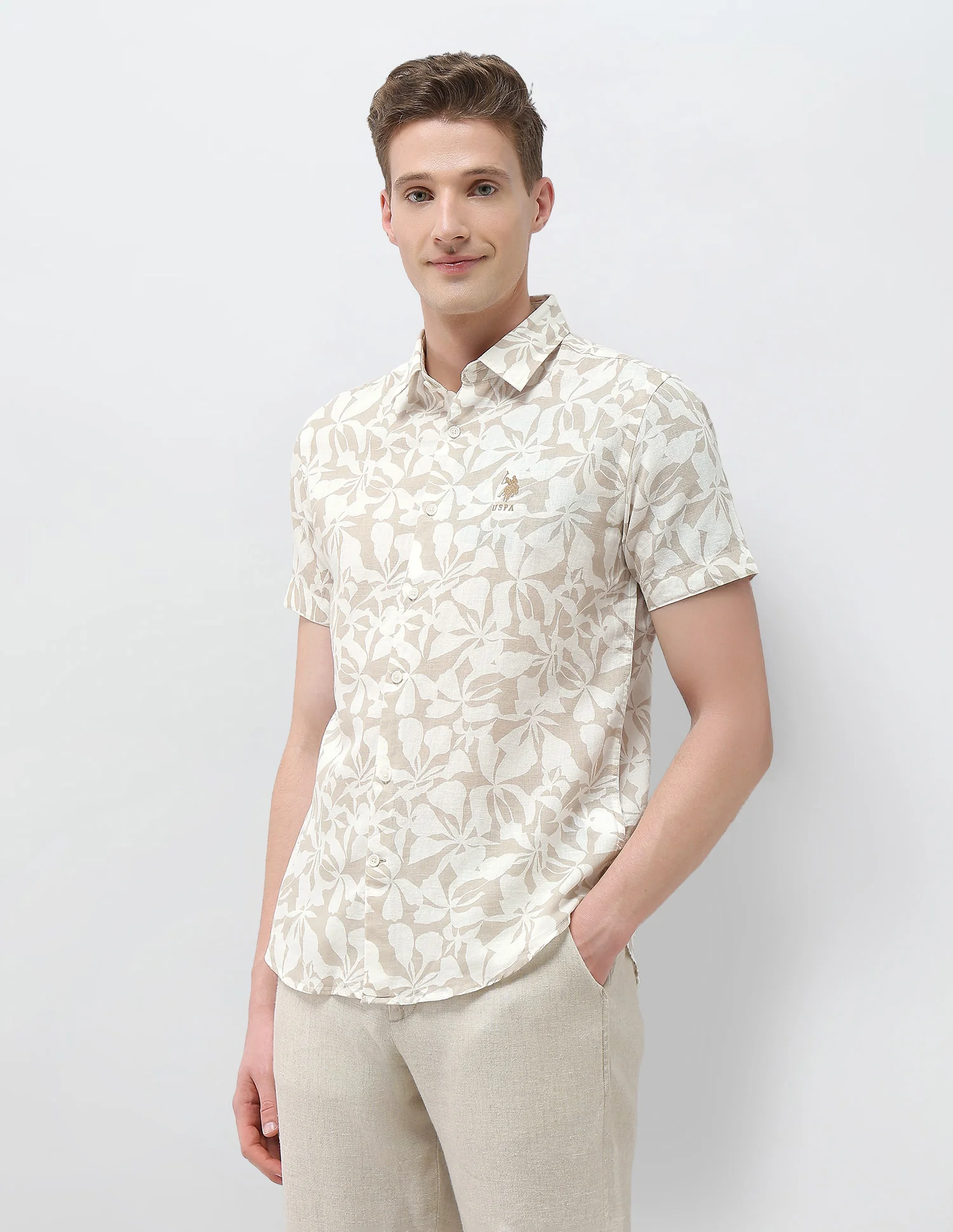 Floral Printed Motel On The Coast Shirt - Image 4