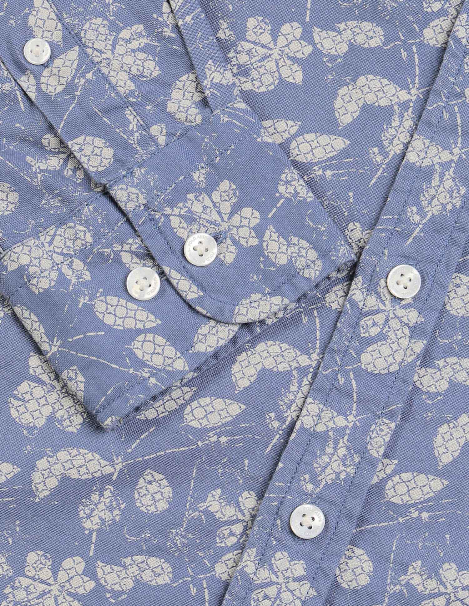 Floral Printed Oxford Shirt - Image 8