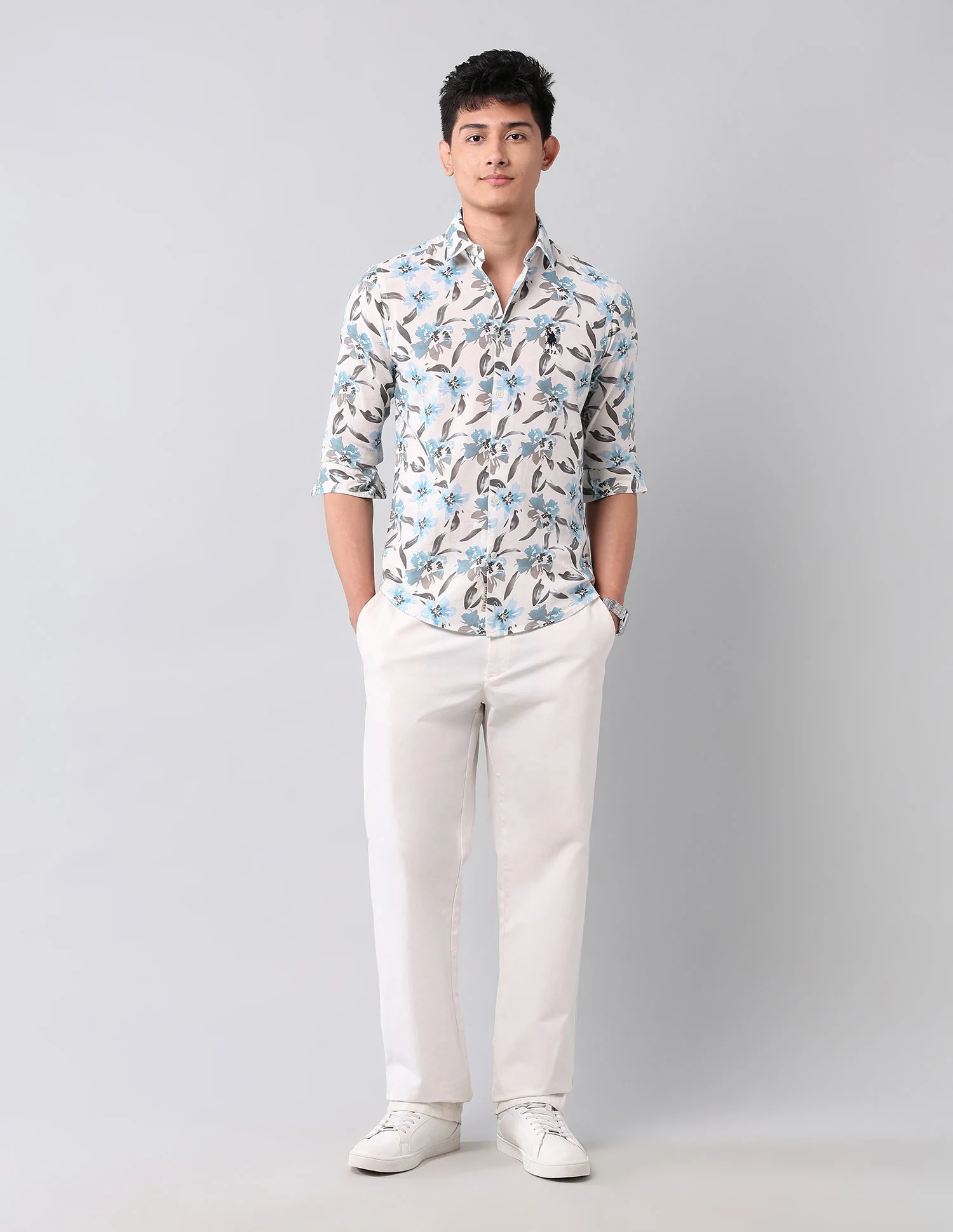 Floral Printed Pure Cotton Shirt - Image 3