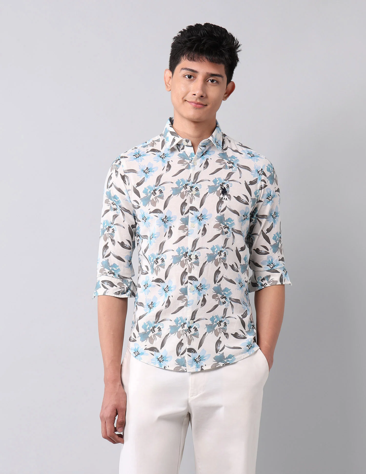 Floral Printed Pure Cotton Shirt - Image 6