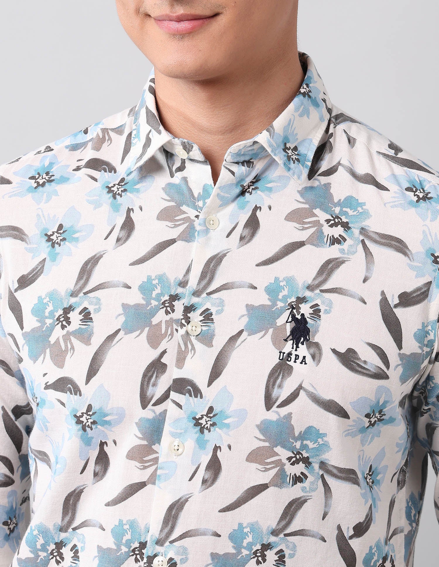 Floral Printed Pure Cotton Shirt - Image 7