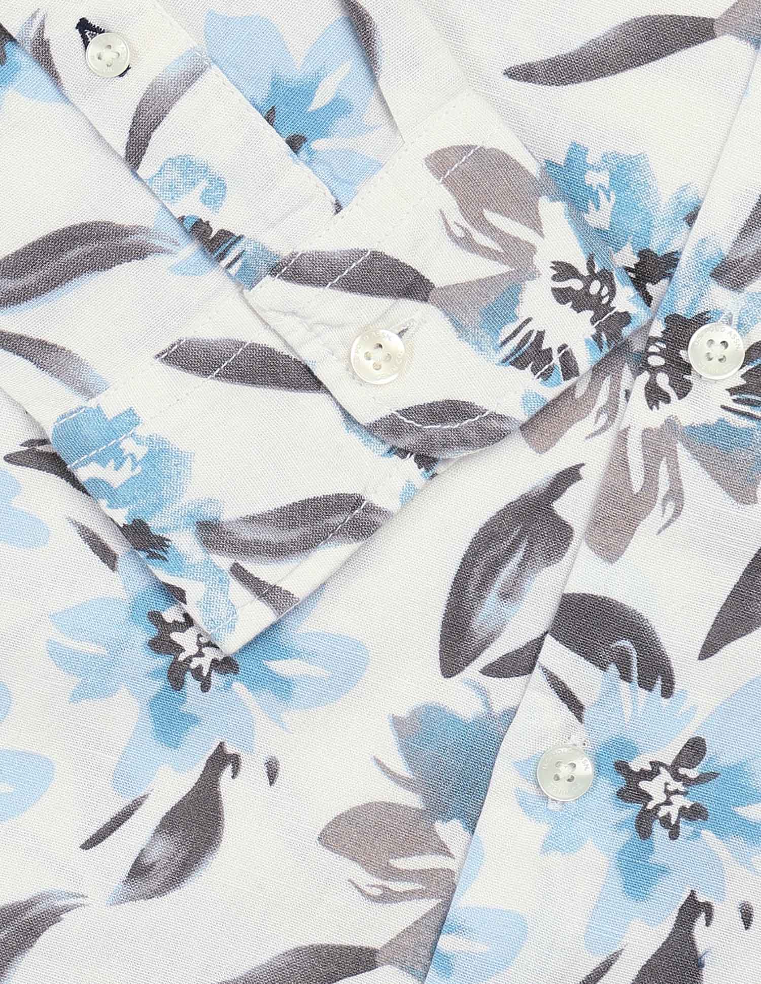 Floral Printed Pure Cotton Shirt - Image 8