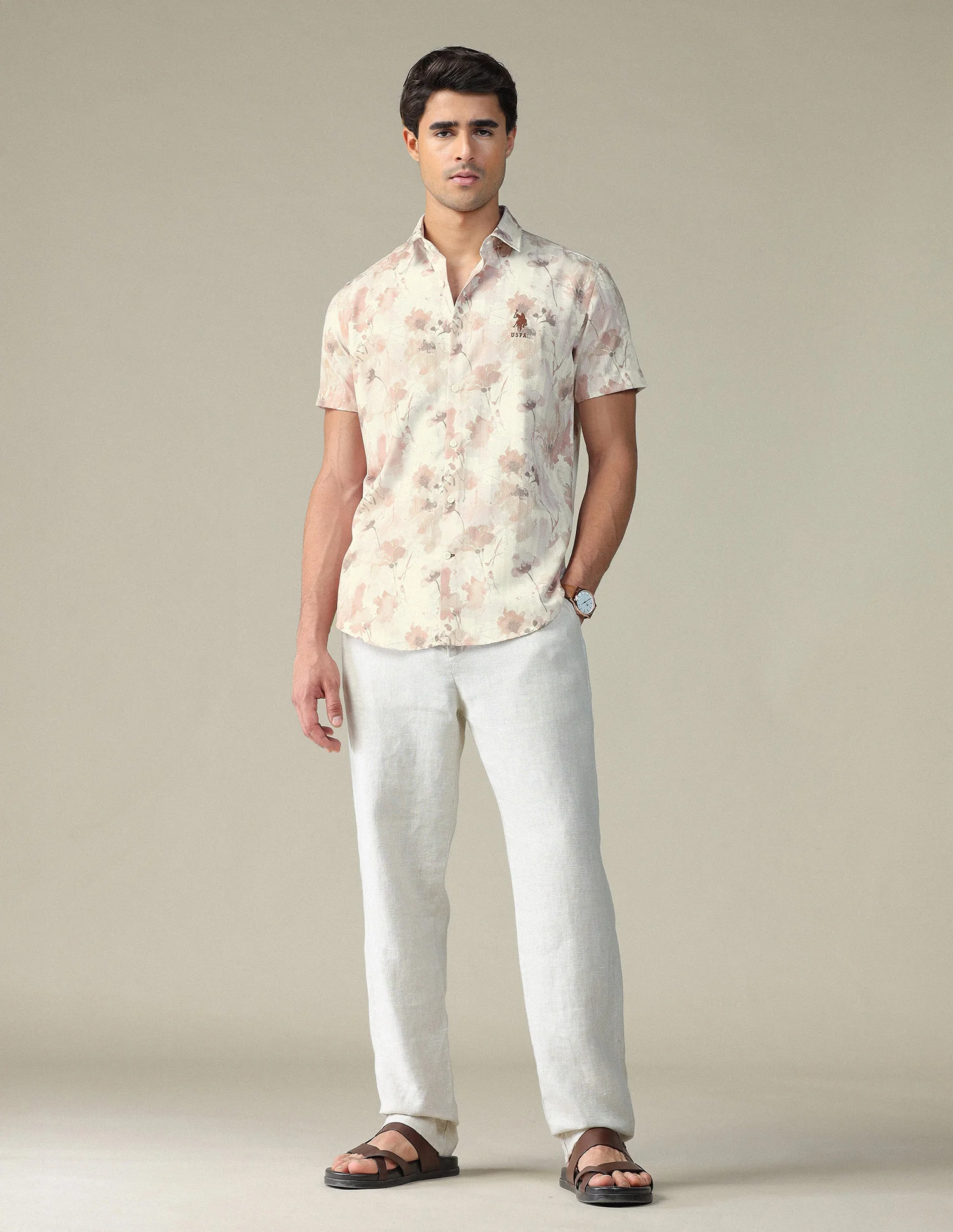 Floral Printed Pure Cotton Shirt - Image 3