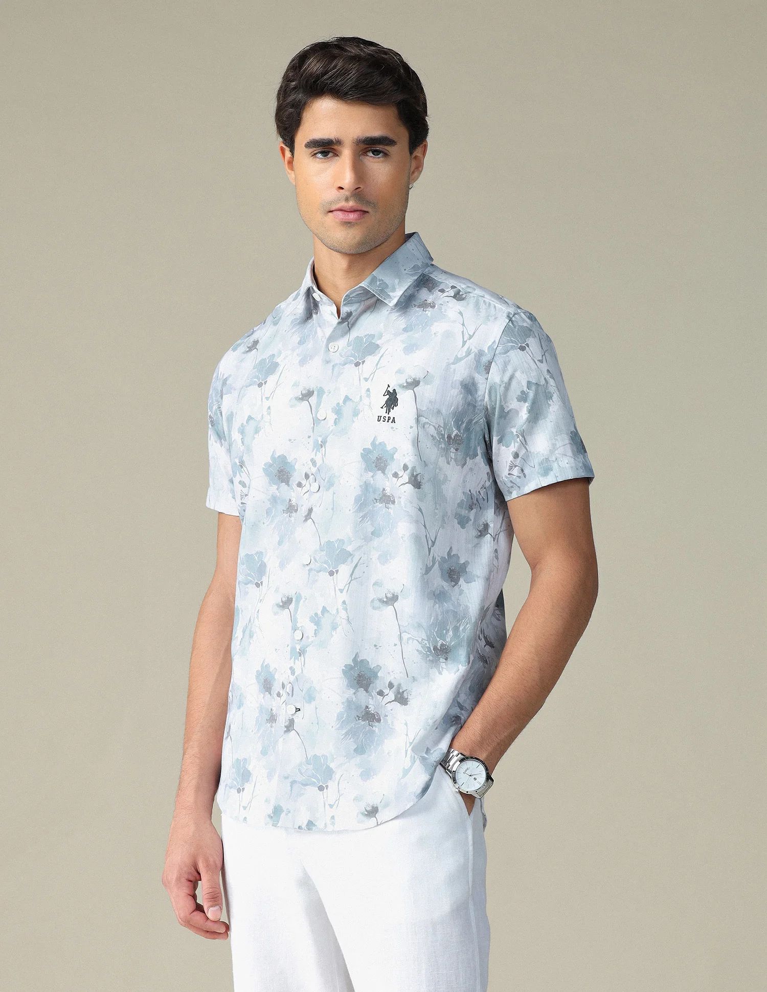 Floral Printed Pure Cotton Shirt - Image 4