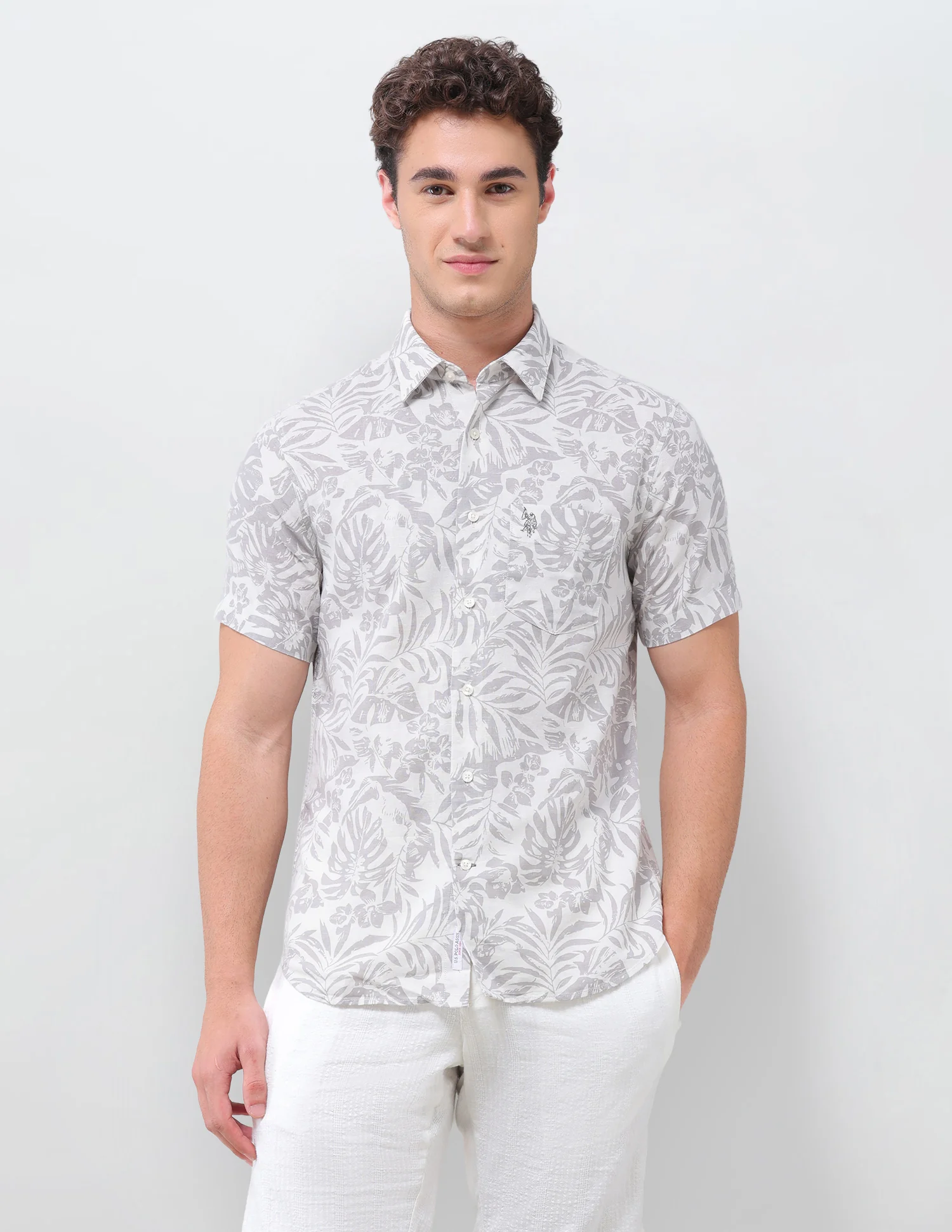 Floral Printed Regular Fit Shirt - Image 6