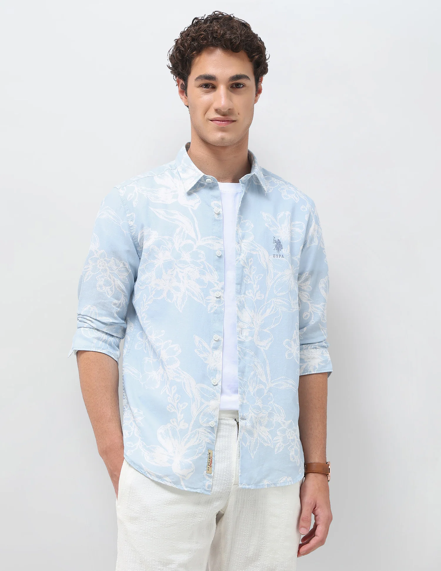 Floral Printed Regular Fit Shirt