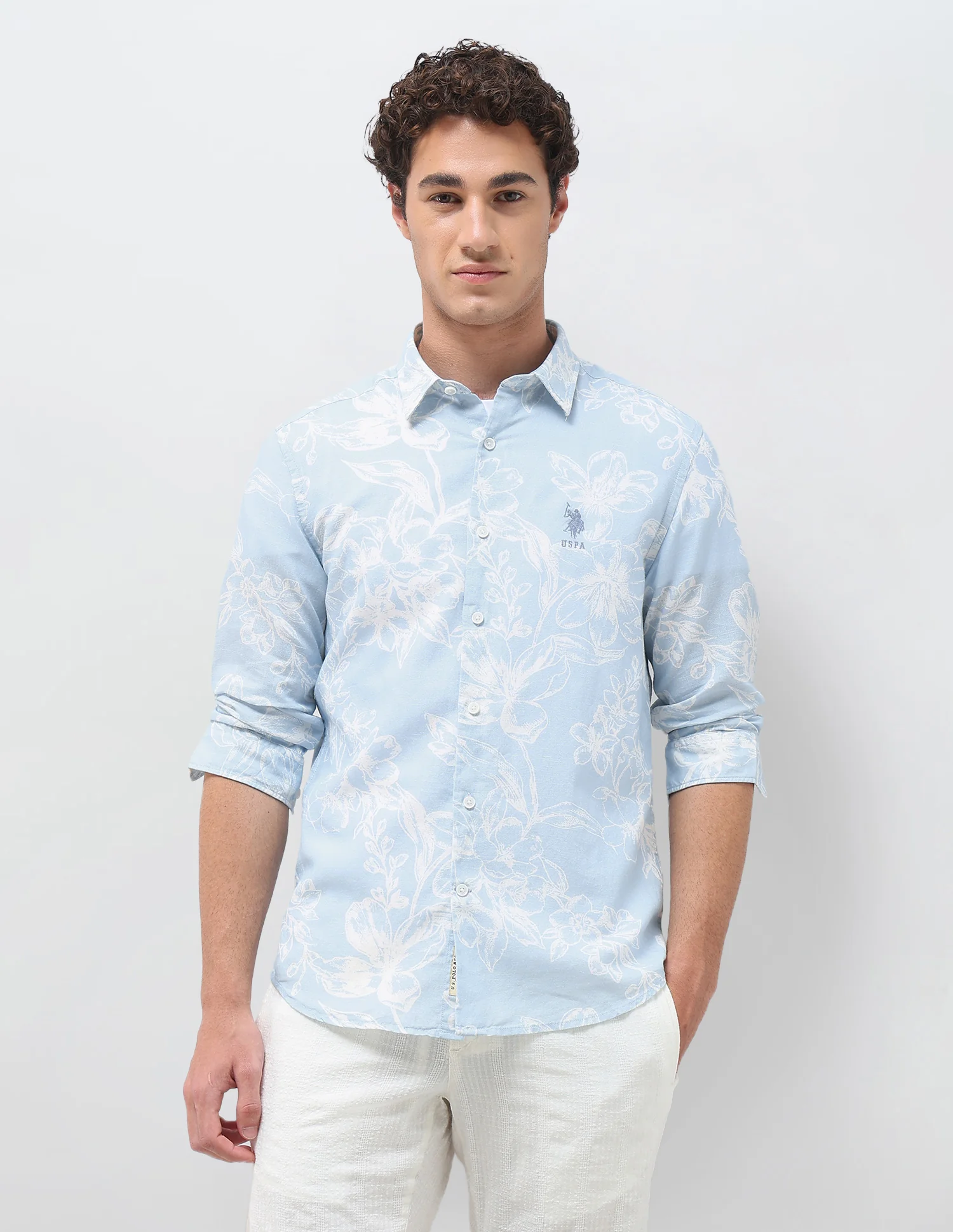 Floral Printed Regular Fit Shirt - Image 6