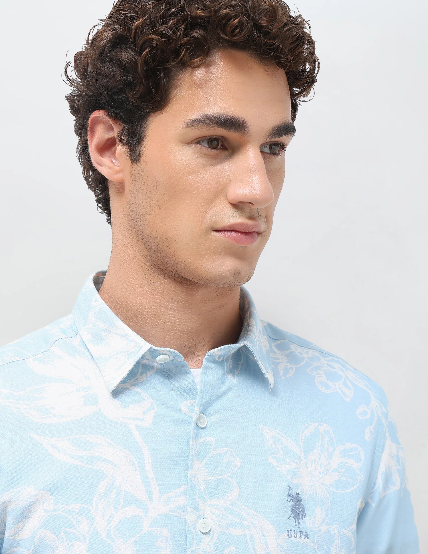 Floral Printed Regular Fit Shirt - Image 7