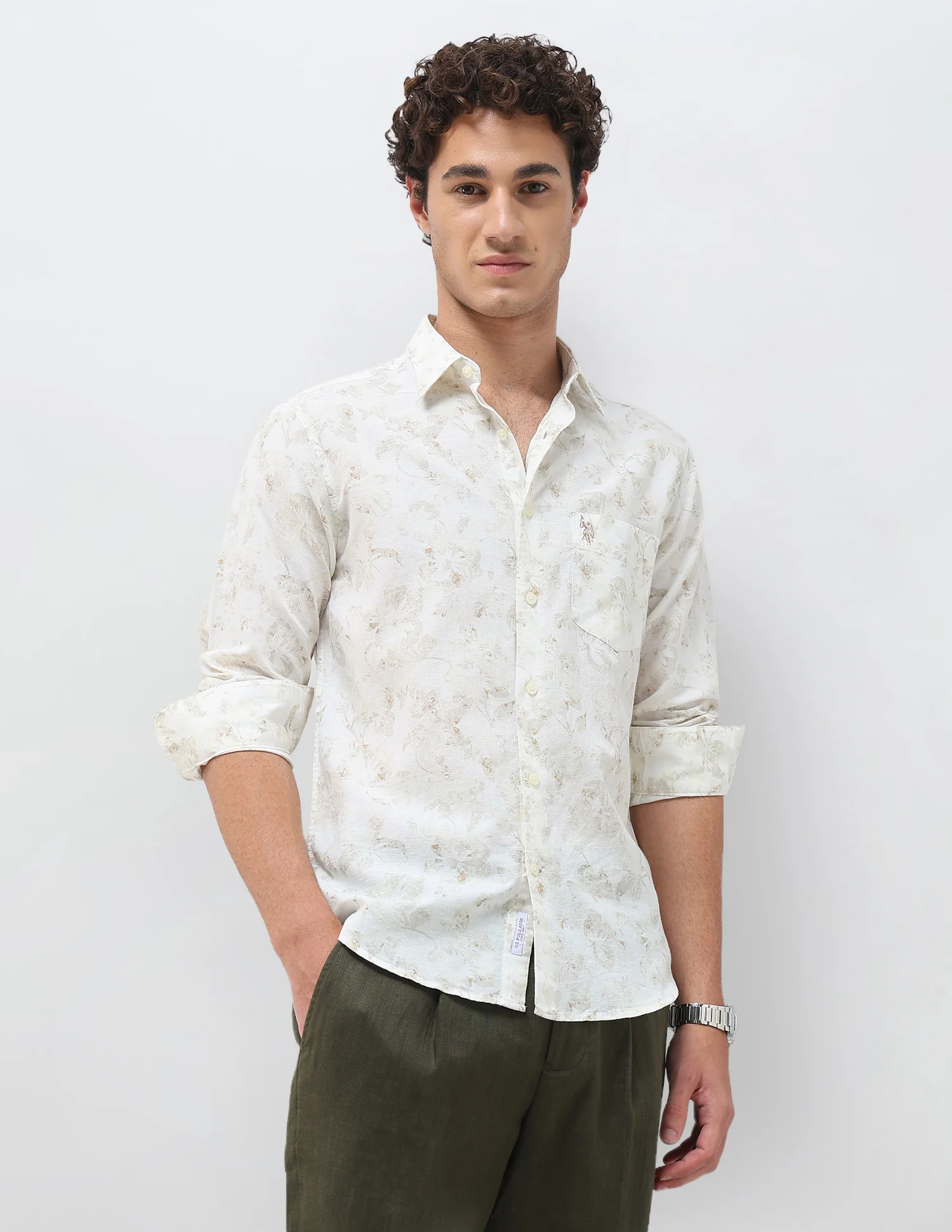 Floral Printed Regular Fit Shirt