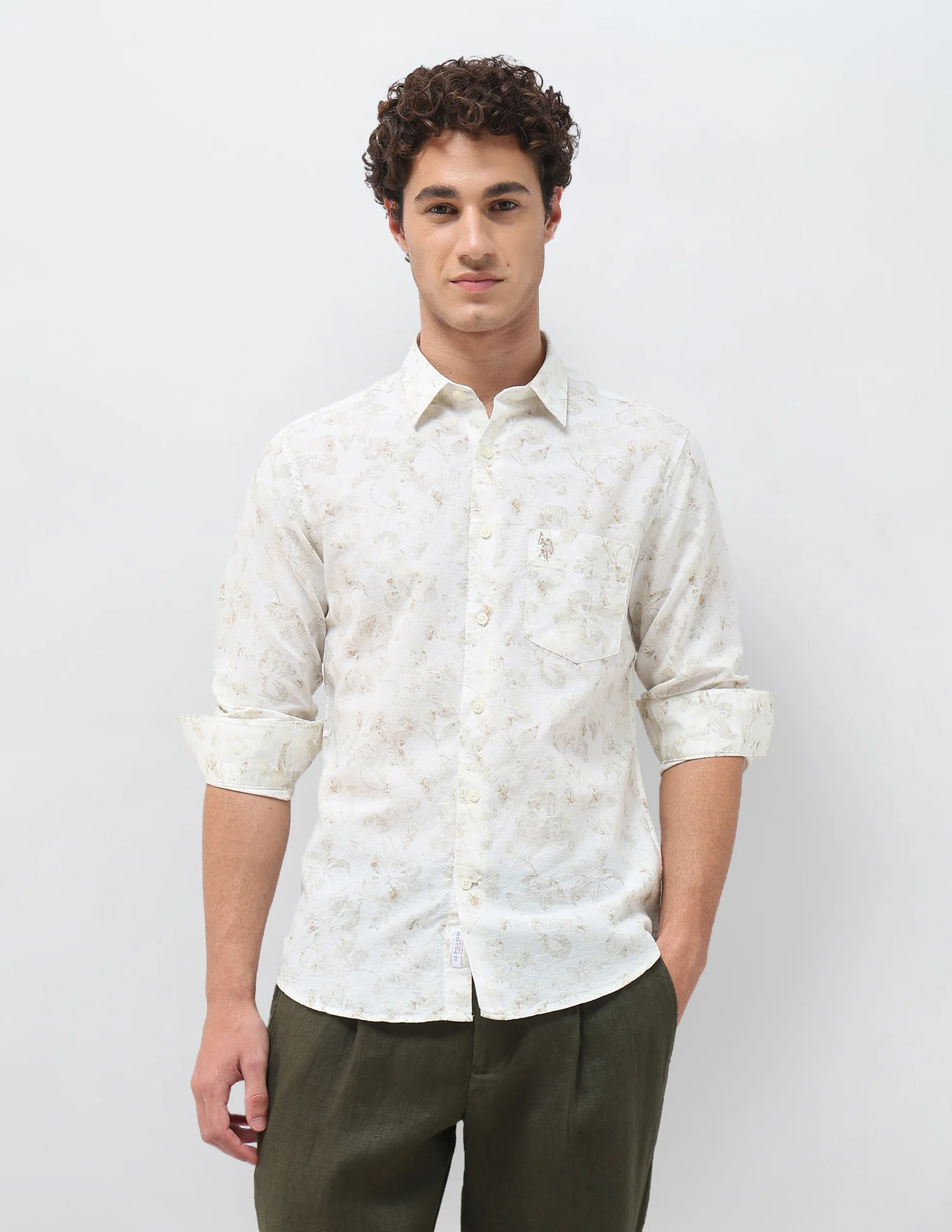 Floral Printed Regular Fit Shirt - Image 6