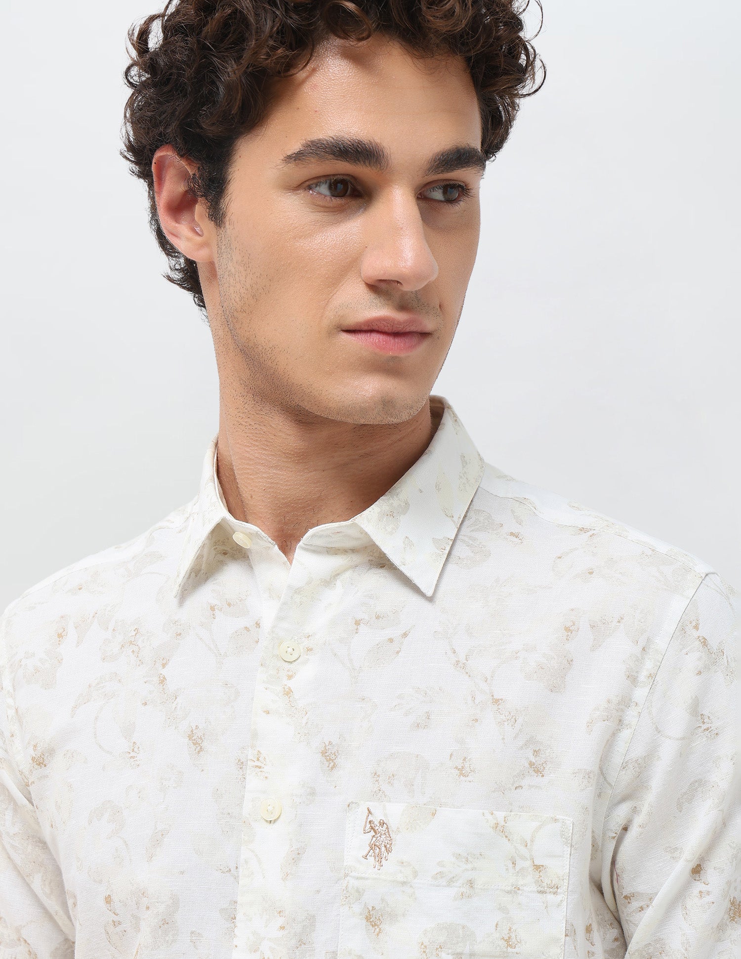 Floral Printed Regular Fit Shirt - Image 7