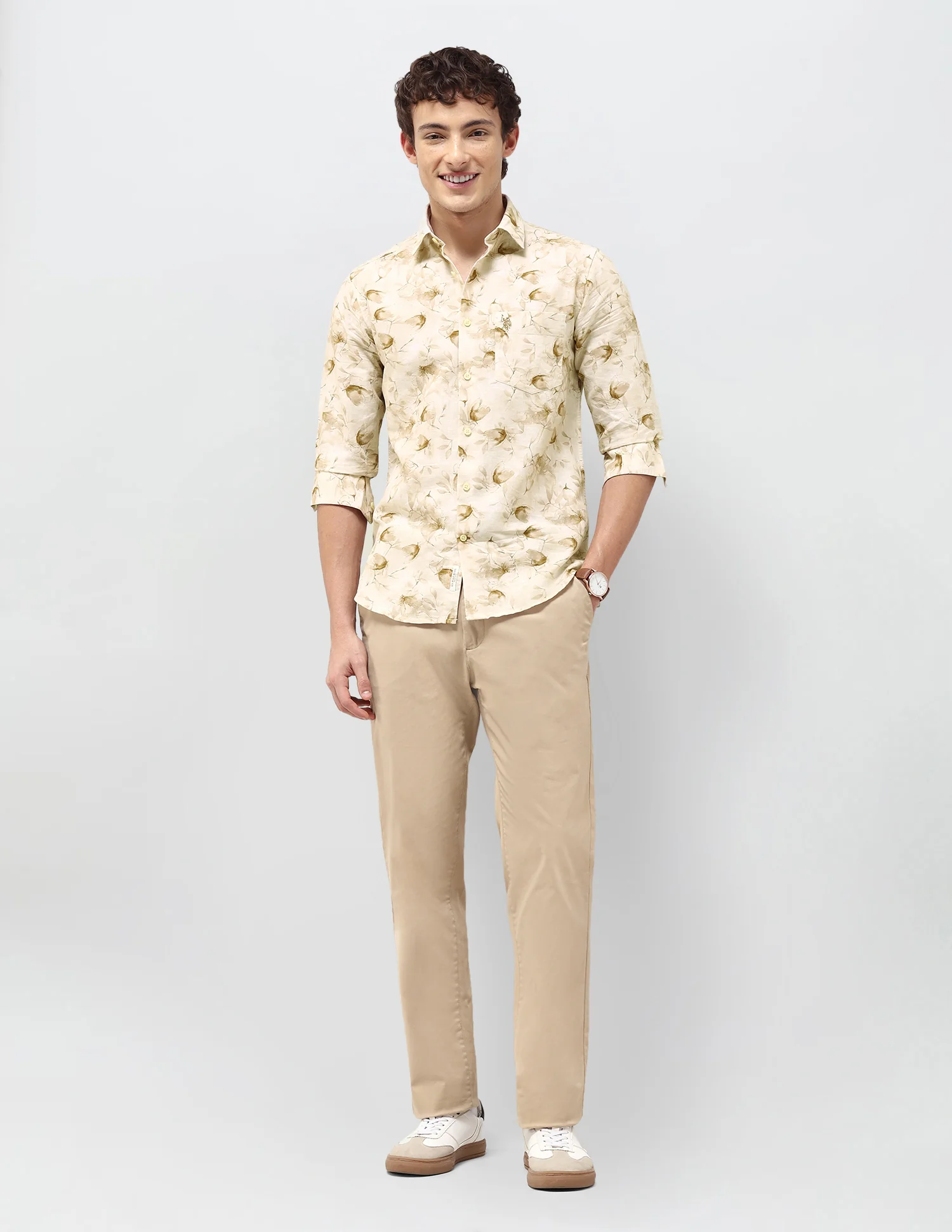 Floral Printed Regular Fit Shirt - Image 3