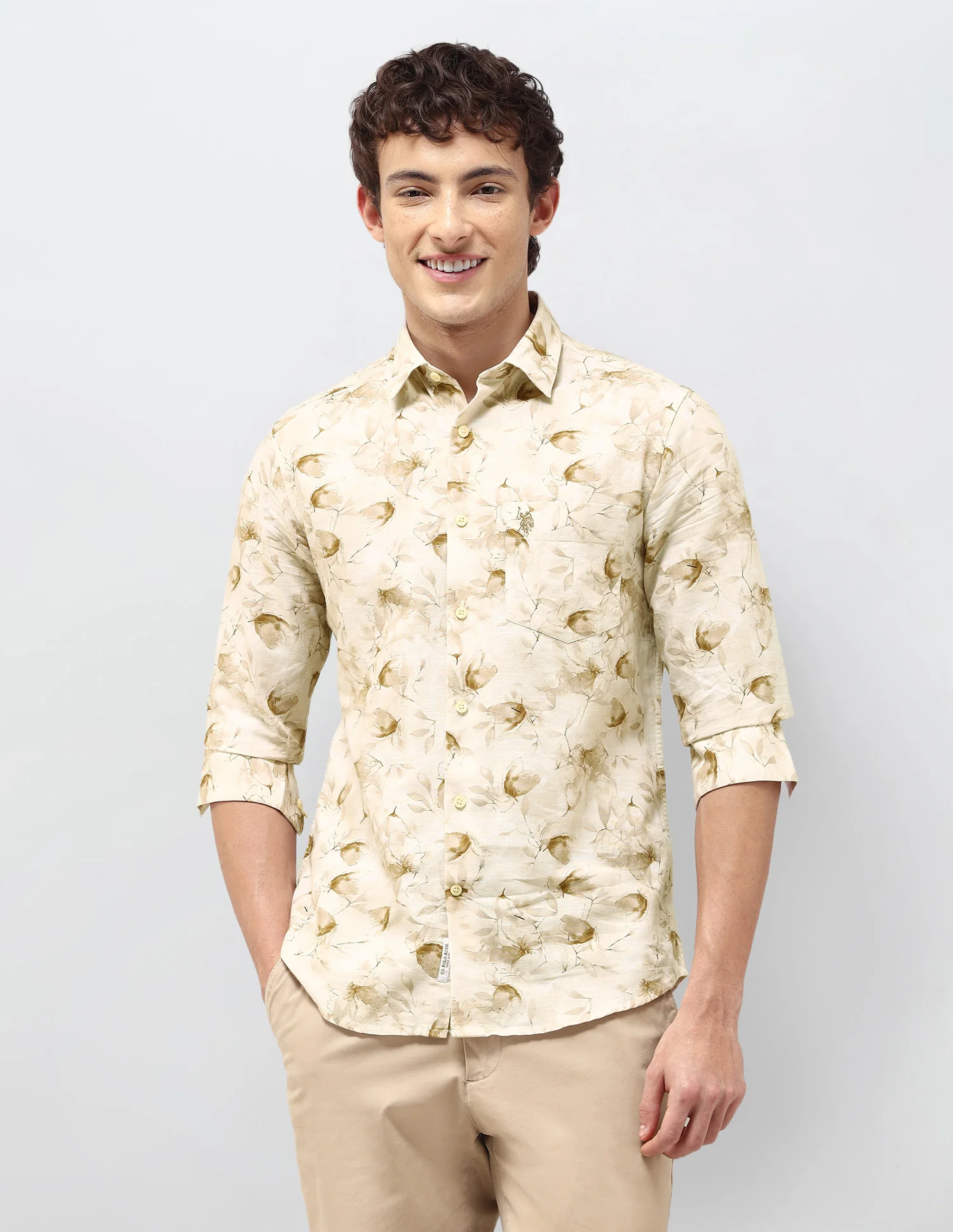 Floral Printed Regular Fit Shirt - Image 6