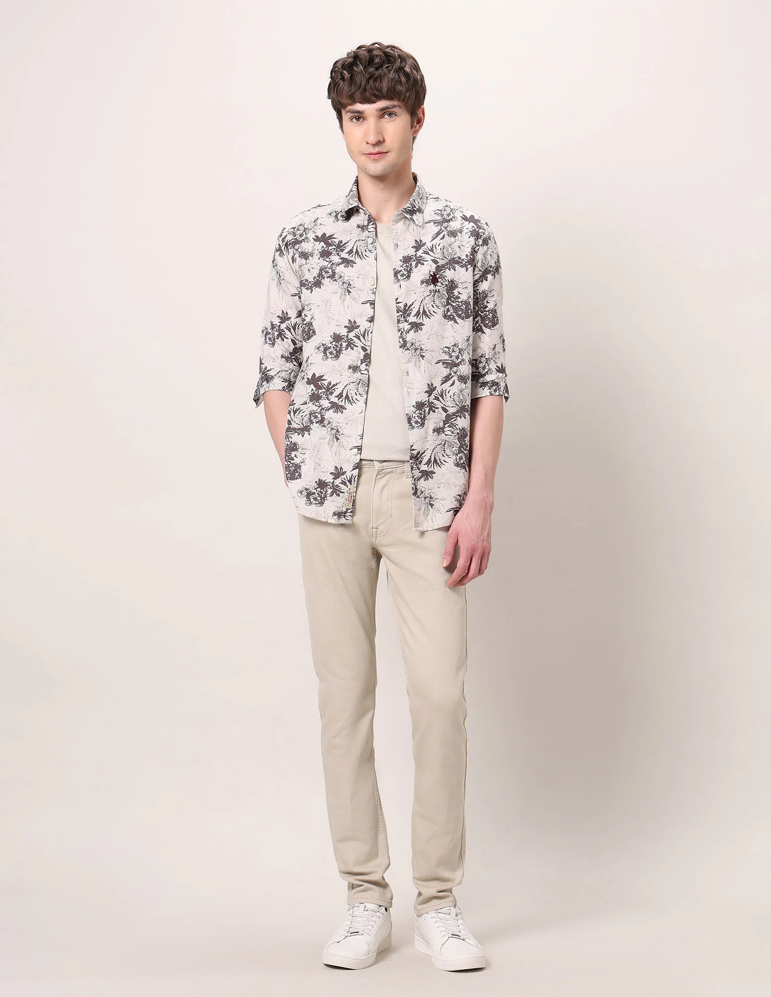 Floral Printed Regular Fit Shirt - Image 3