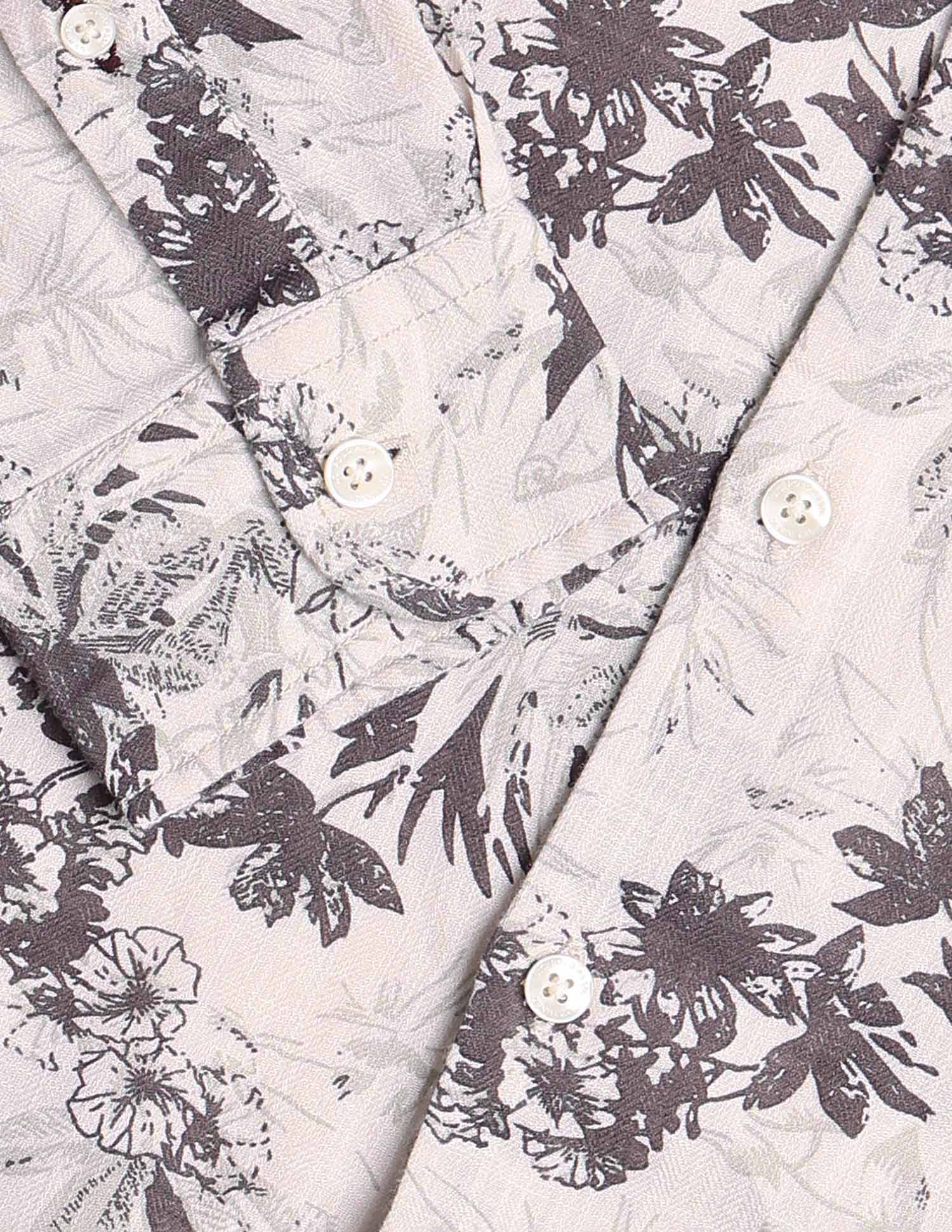Floral Printed Regular Fit Shirt - Image 8