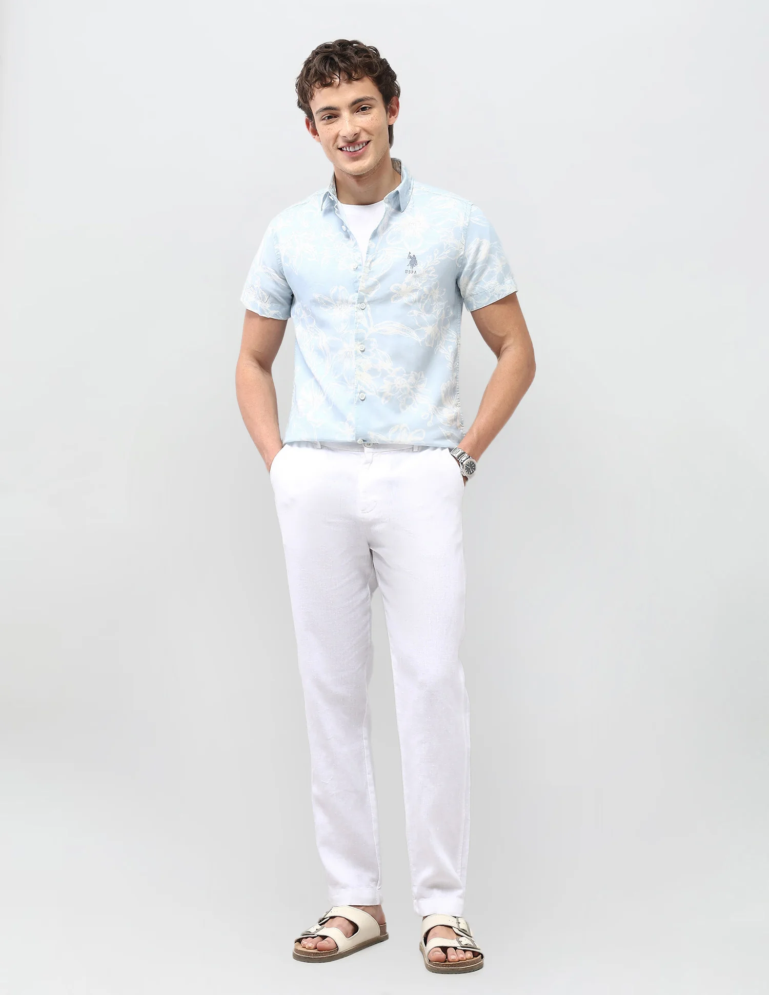 Floral Printed Regular Fit Shirt - Image 3