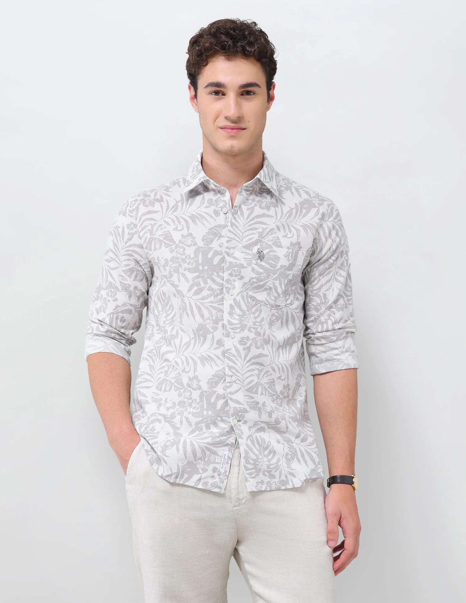 Floral Printed Regular Fit Shirt