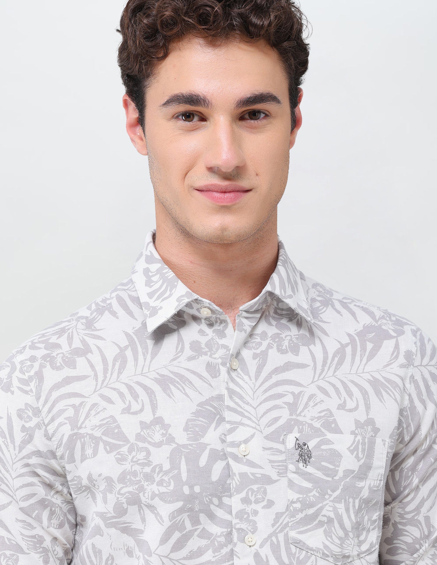 Floral Printed Regular Fit Shirt - Image 7