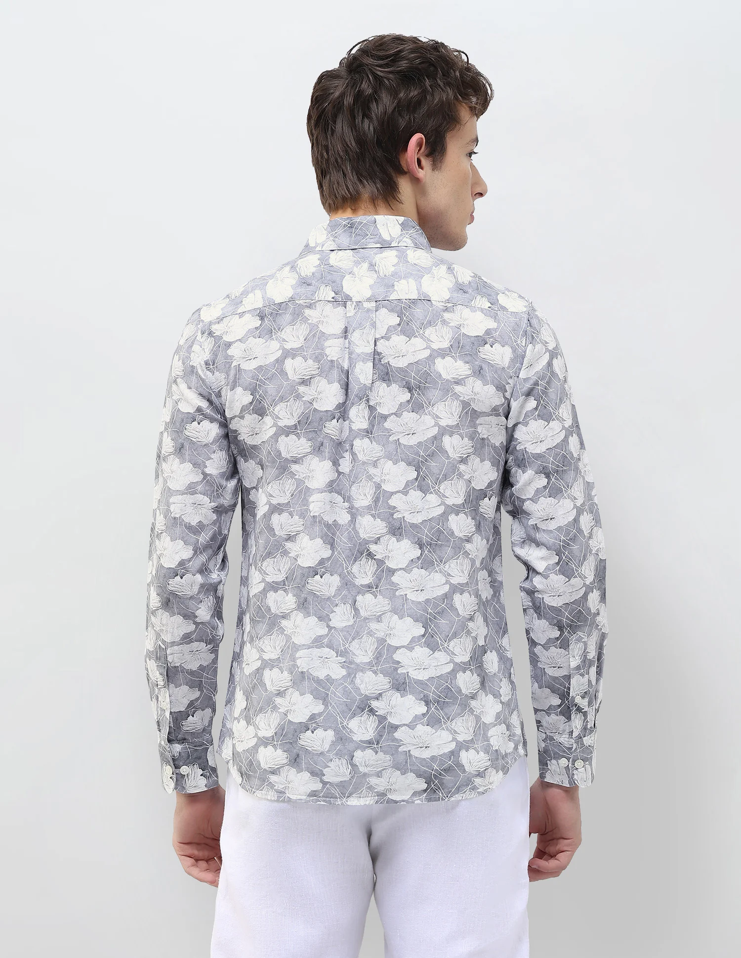 Floral Printed Regular Fit Shirt - Image 5