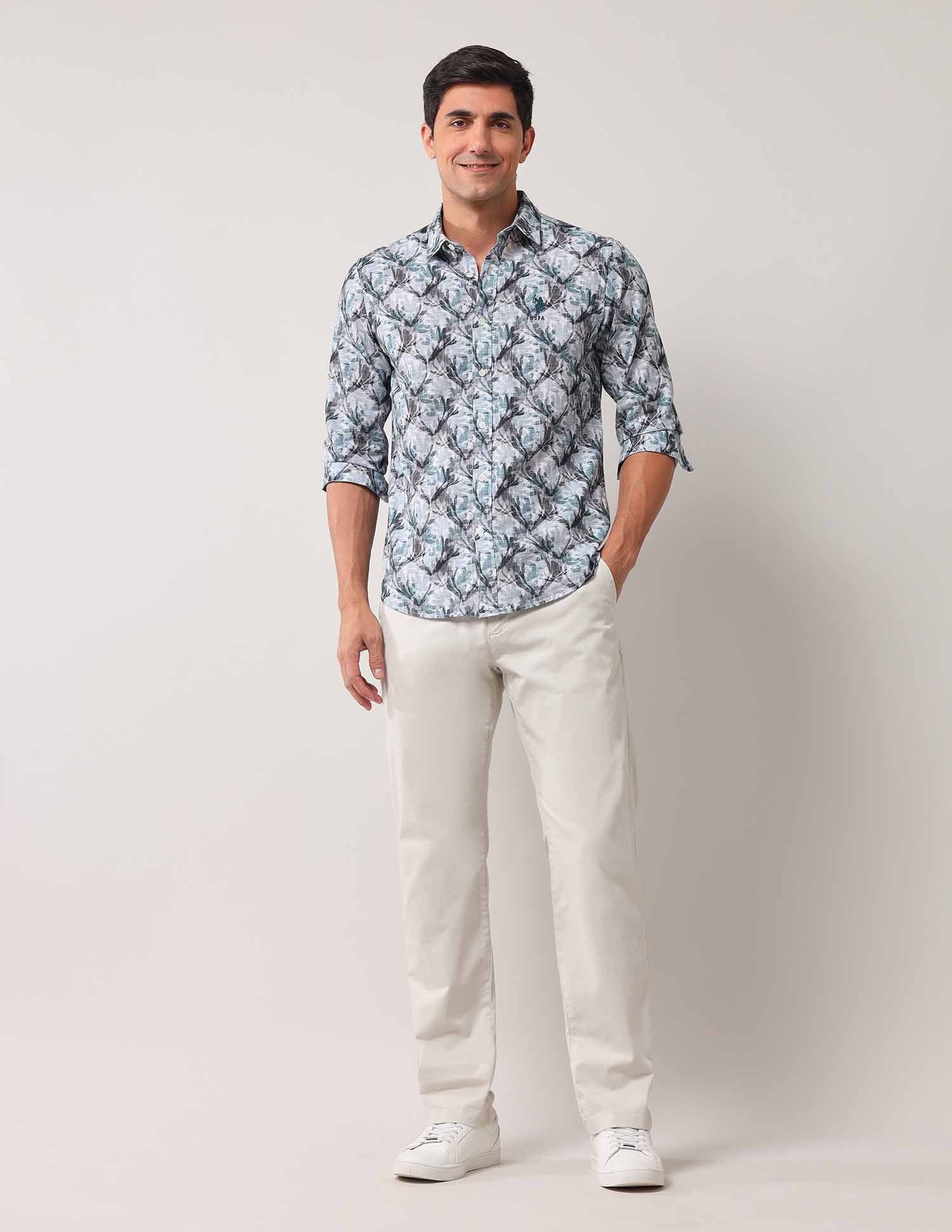 Floral Printed Regular Shirt - Image 3
