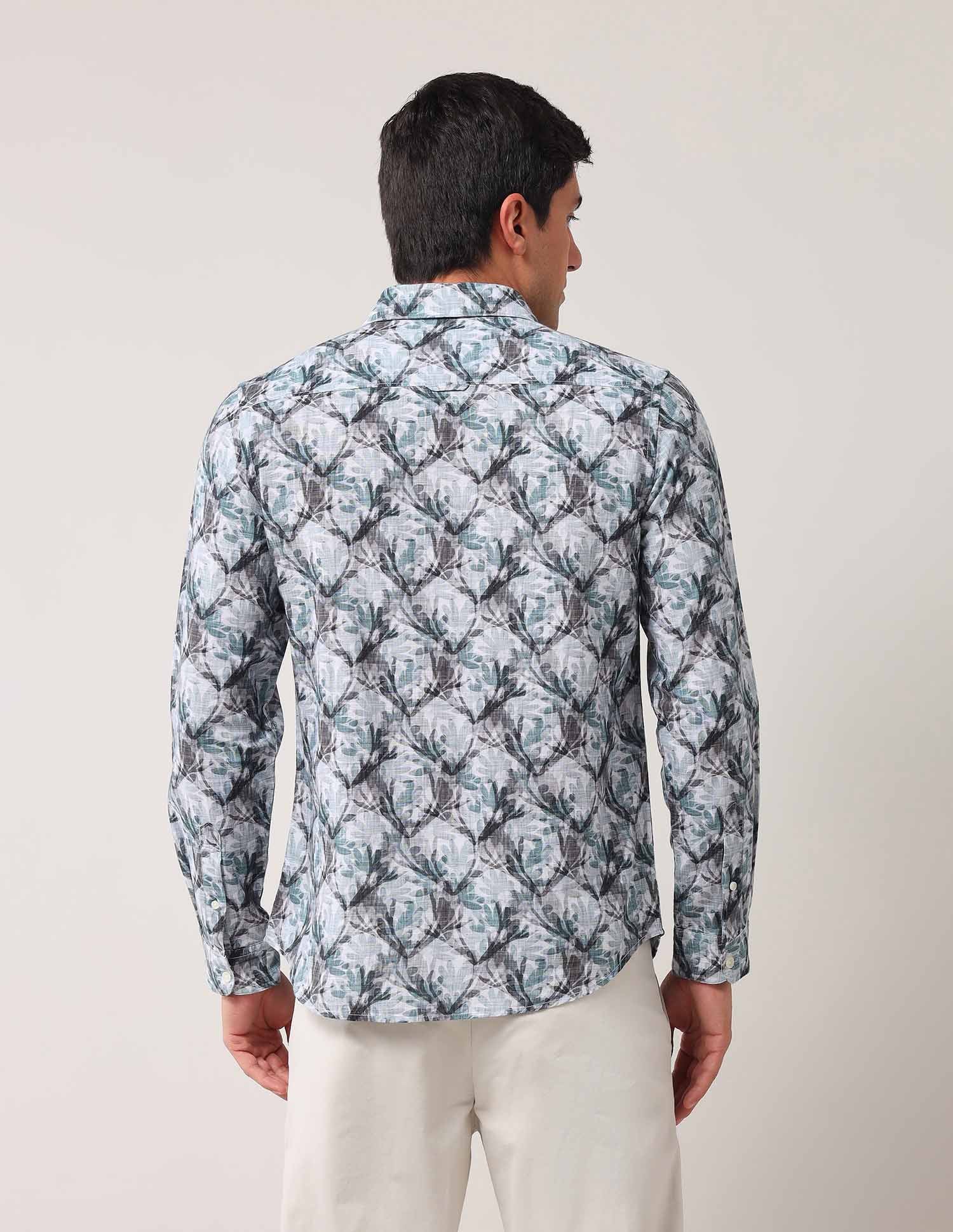 Floral Printed Regular Shirt - Image 5