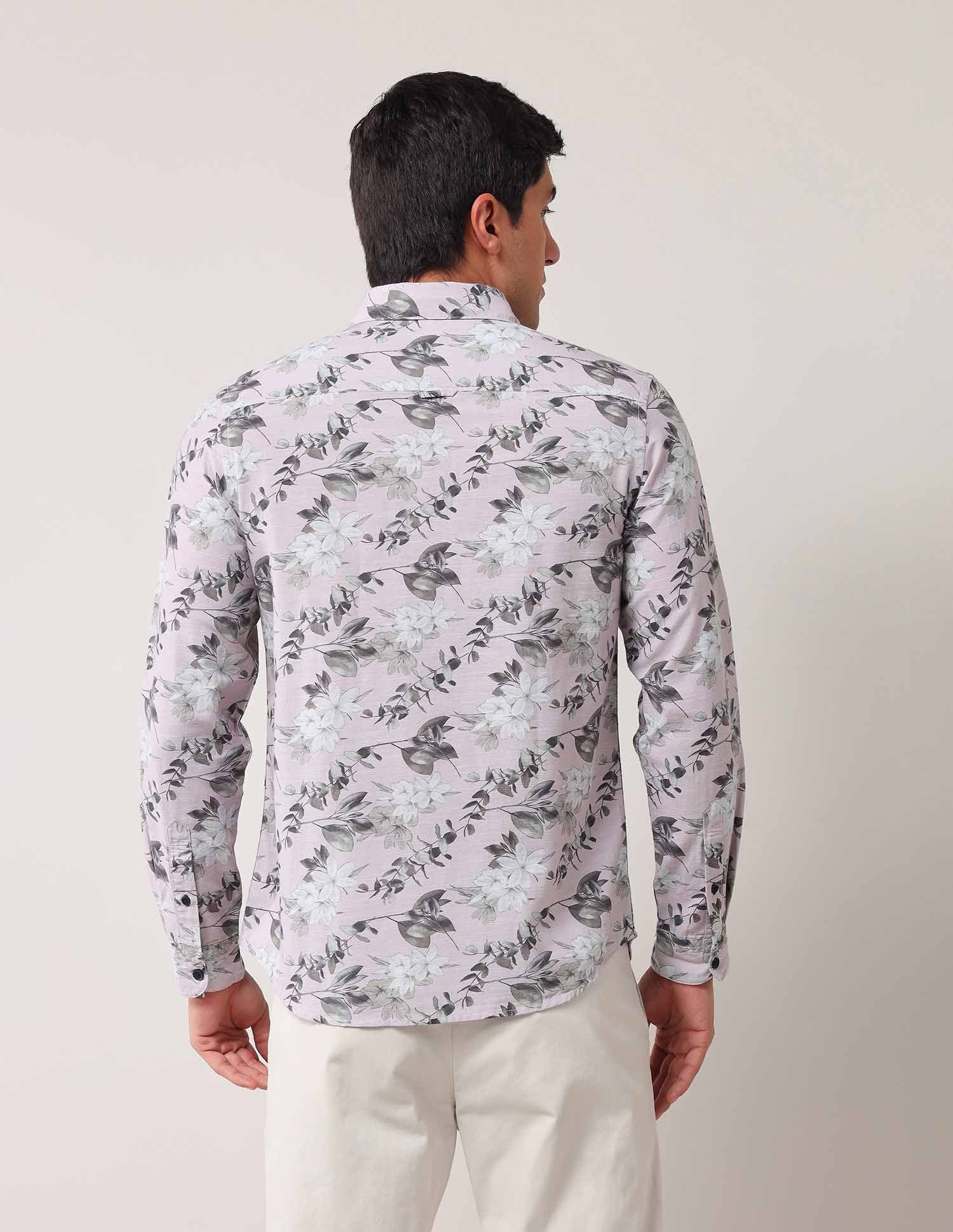 Floral Printed Regular Shirt - Image 5
