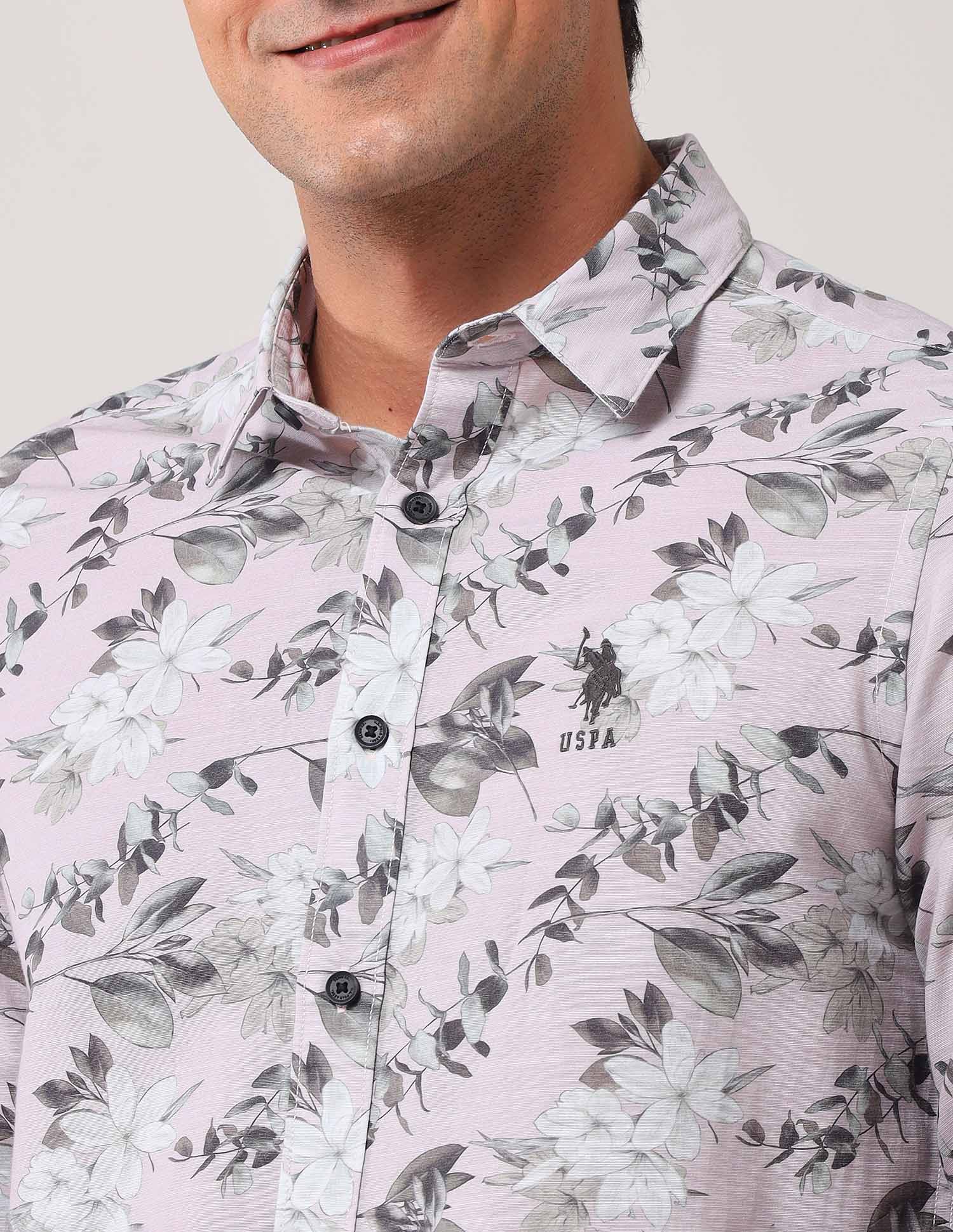 Floral Printed Regular Shirt - Image 7