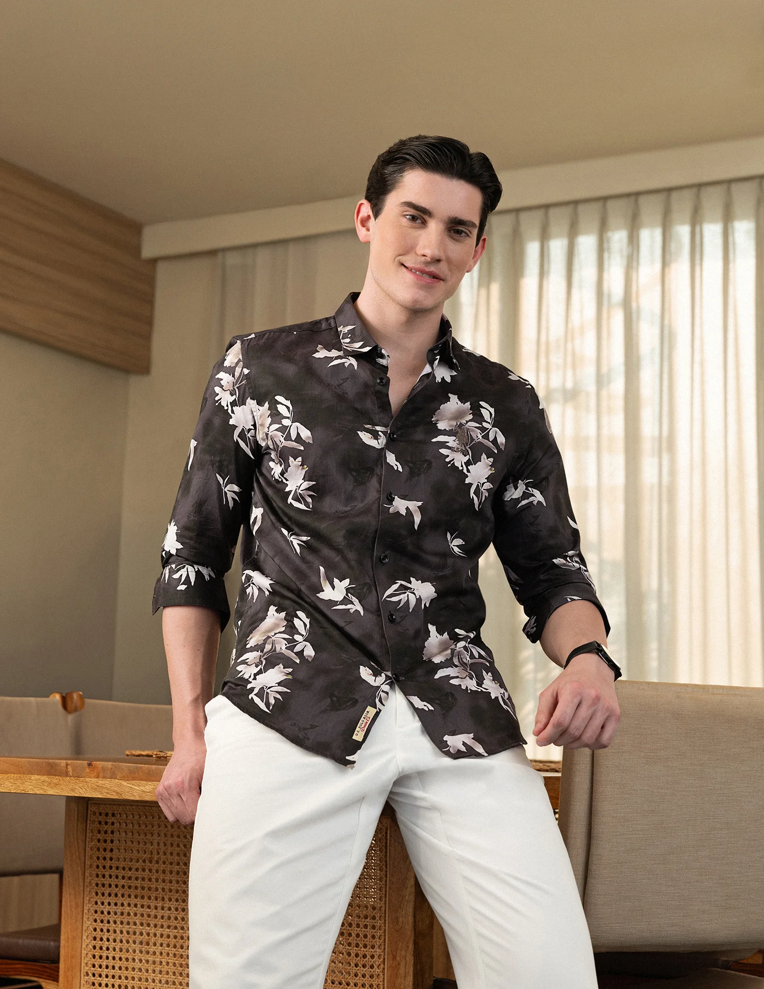 Floral Printed Regular Shirt