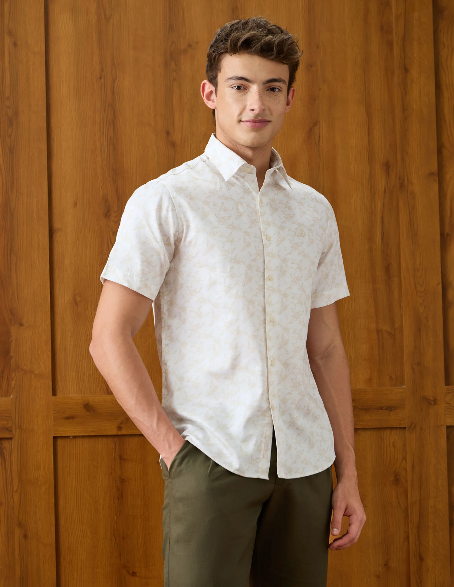 Floral Printed Satin Shirt - Image 4