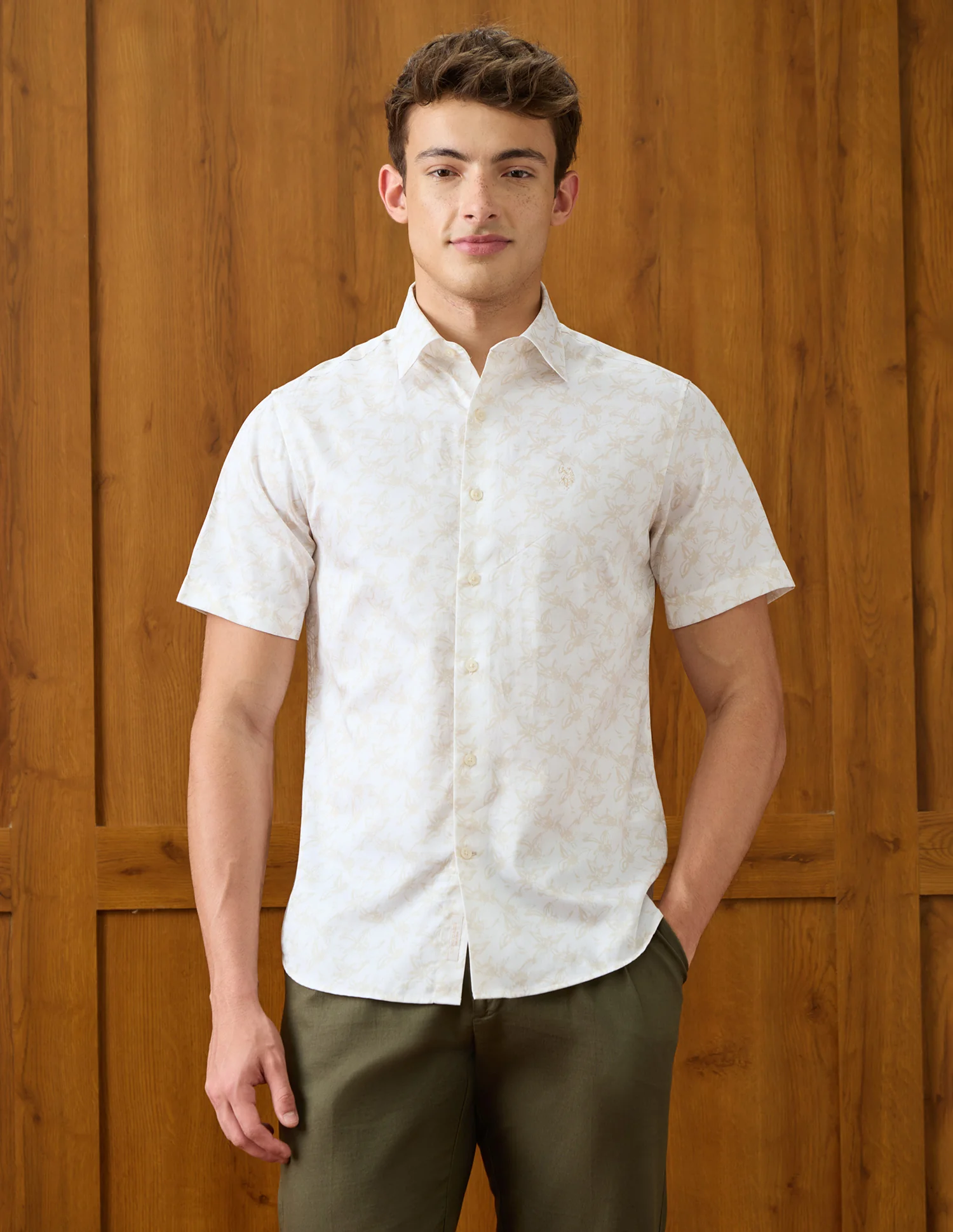 Floral Printed Satin Shirt - Image 6