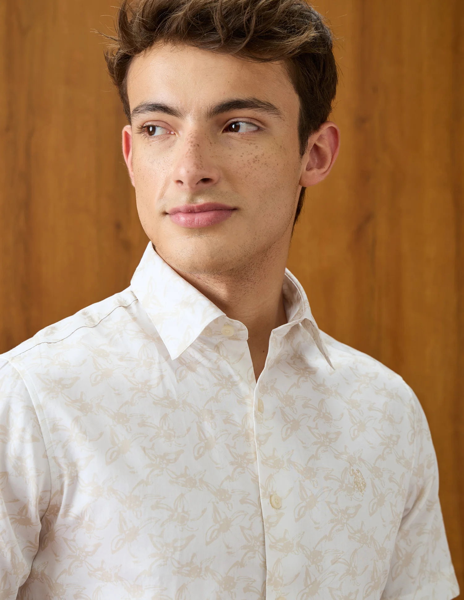 Floral Printed Satin Shirt - Image 7